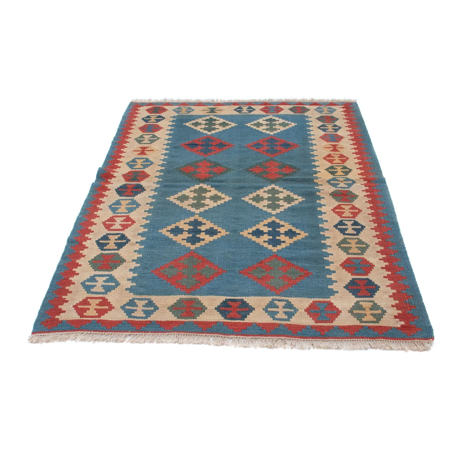 Kelim Teppich - Oriental 170 x 117 cm - blau - Image 5
