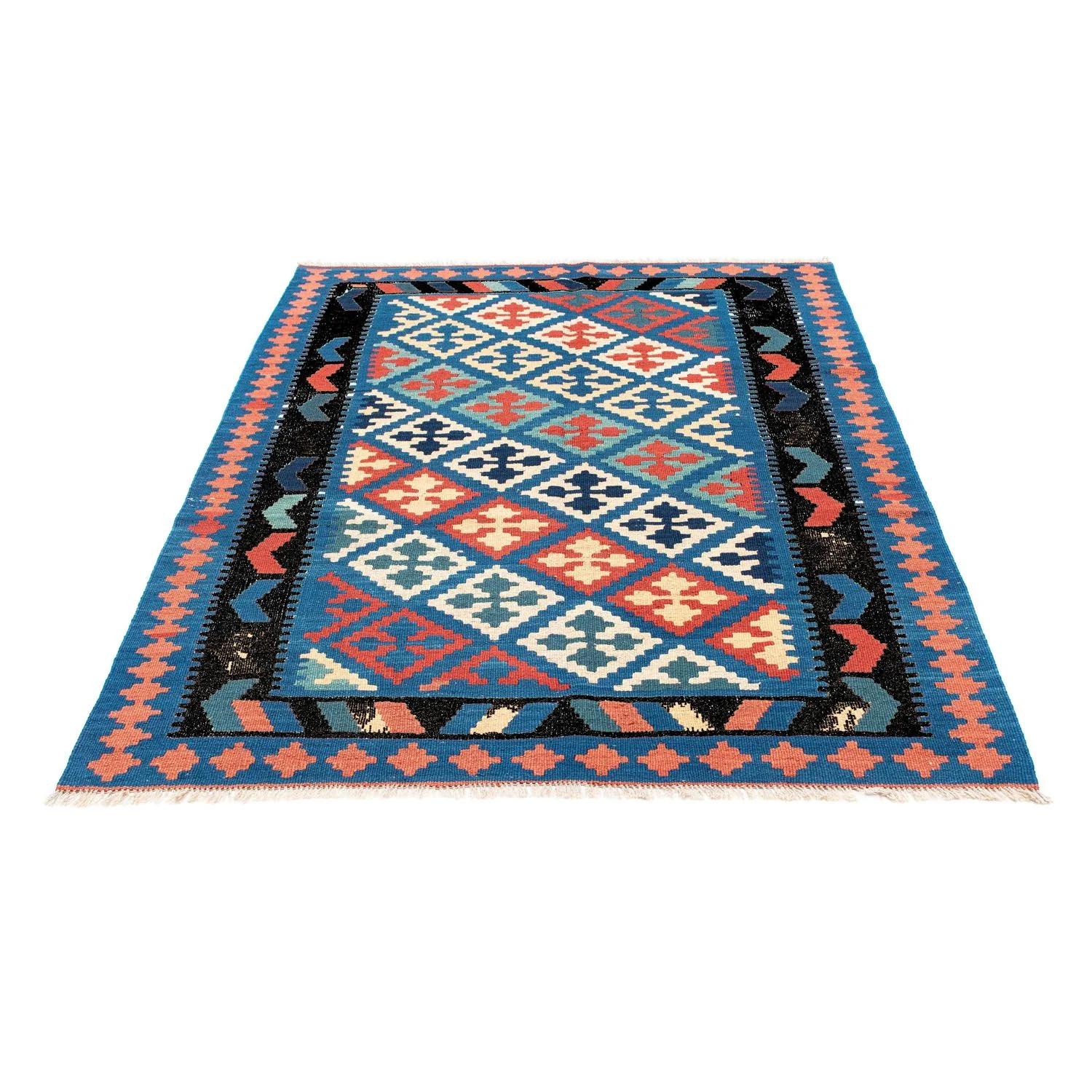 Kelim Teppich - Oriental 170 x 128 cm - blau - Image 5