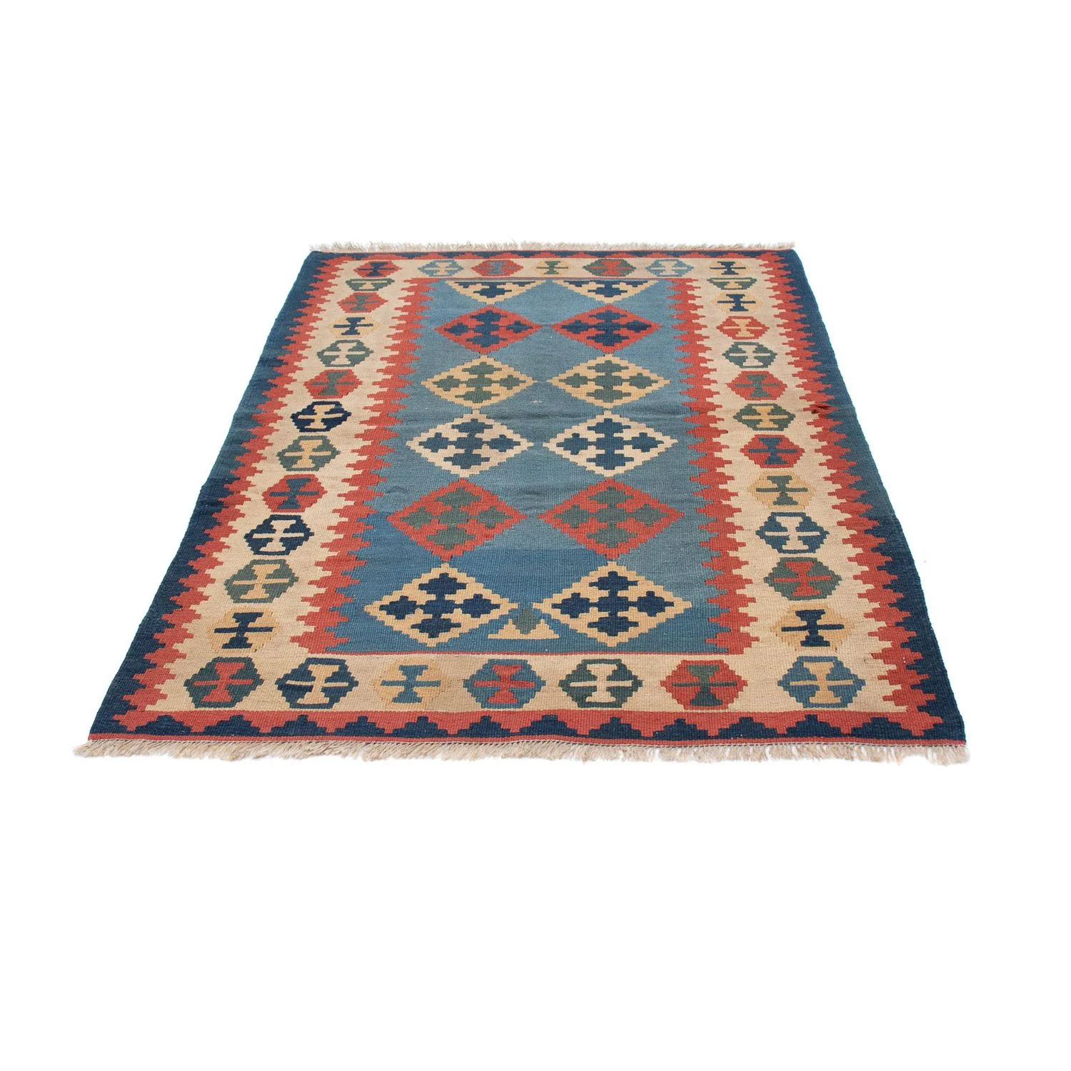 Kelim Teppich - Oriental 171 x 118 cm - blau - Image 5