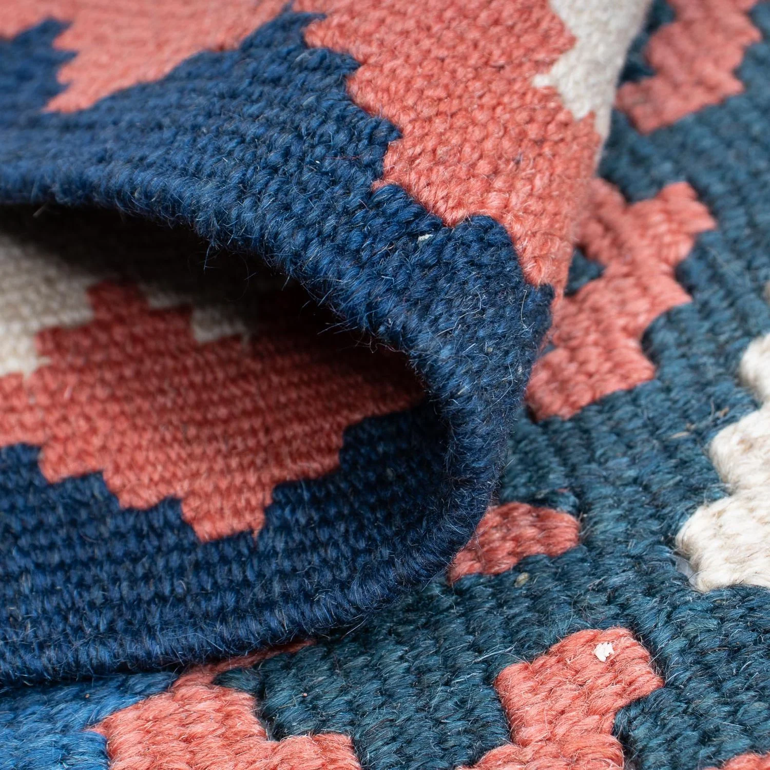 Kelim Teppich - Oriental 172 x 115 cm - blau - Image 4