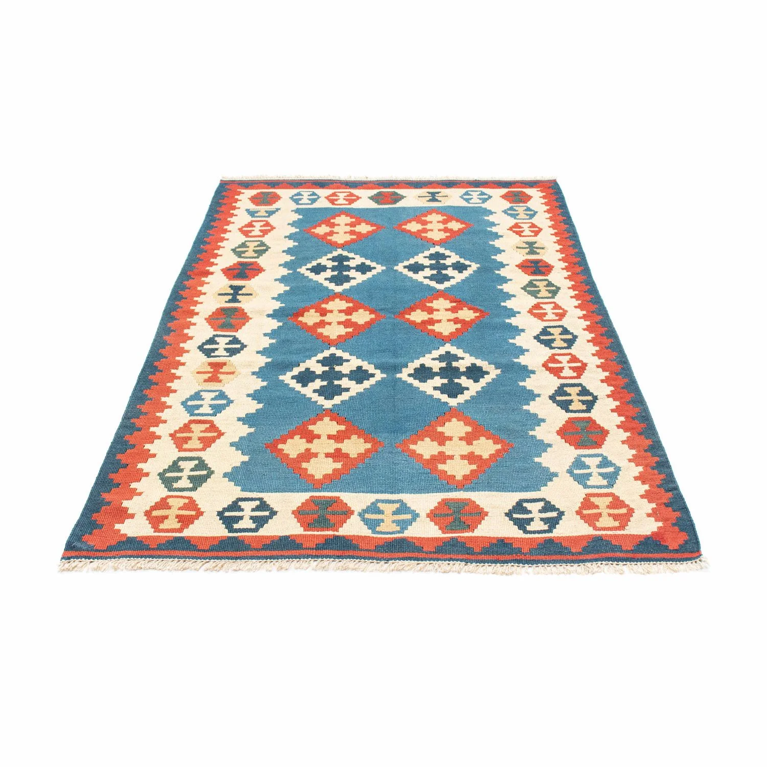 Kelim Teppich - Oriental 177 x 117 cm - blau - Image 5