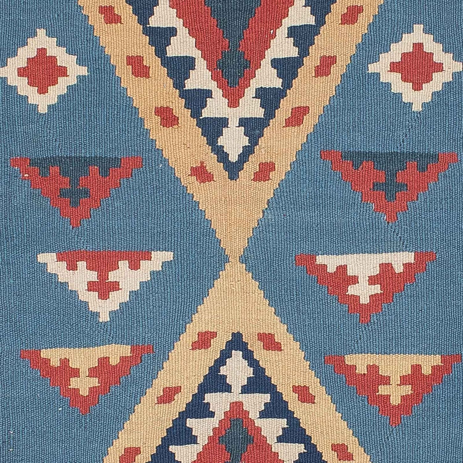 Kelim Teppich - Oriental 183 x 121 cm - blau - Image 2