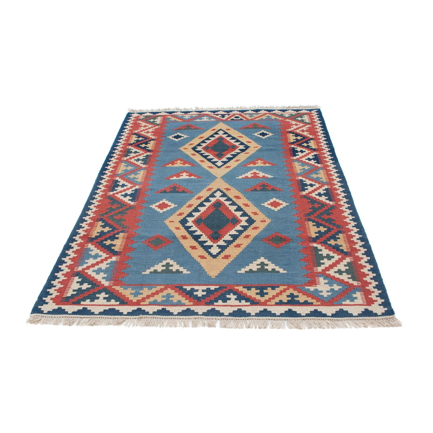 Kelim Teppich - Oriental 183 x 121 cm - blau - Image 5