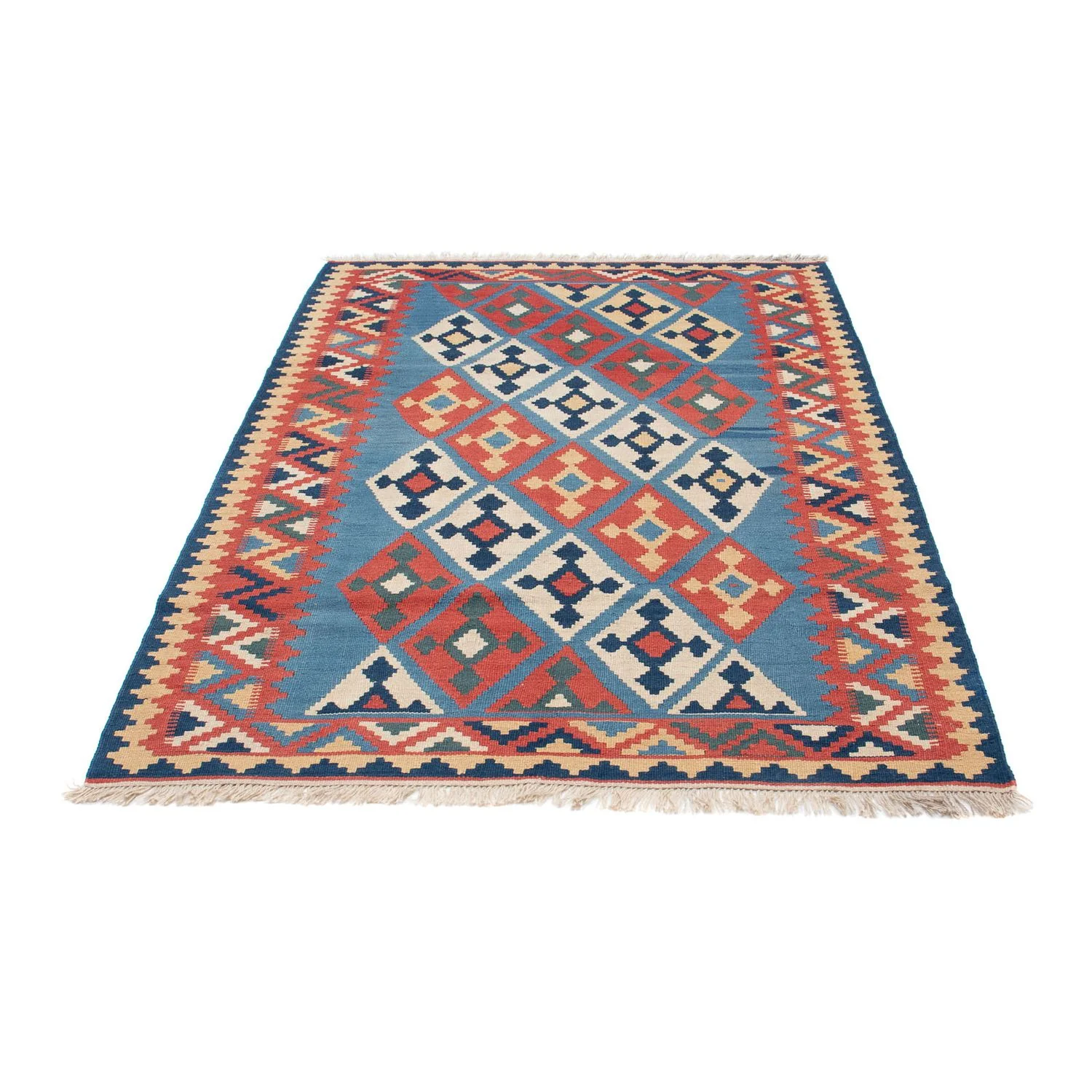 Kelim Teppich - Oriental 183 x 123 cm - blau - Image 5
