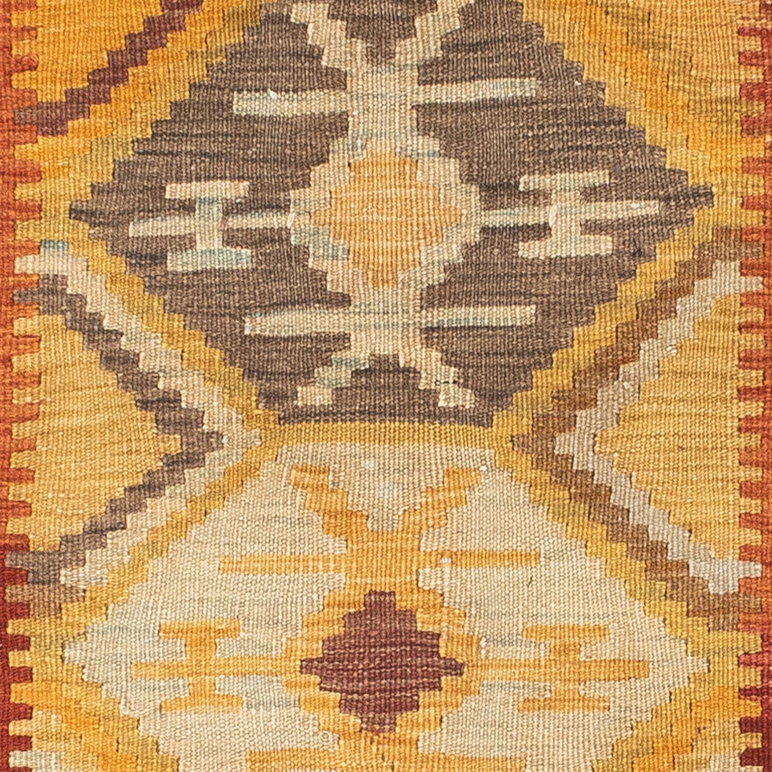 Kelim Teppich - Oriental 185 x 75 cm - gold - Image 2