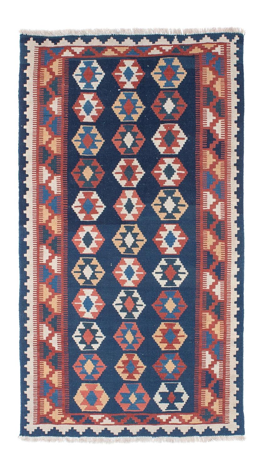 Kelim Teppich - Oriental 186 x 104 cm - blau