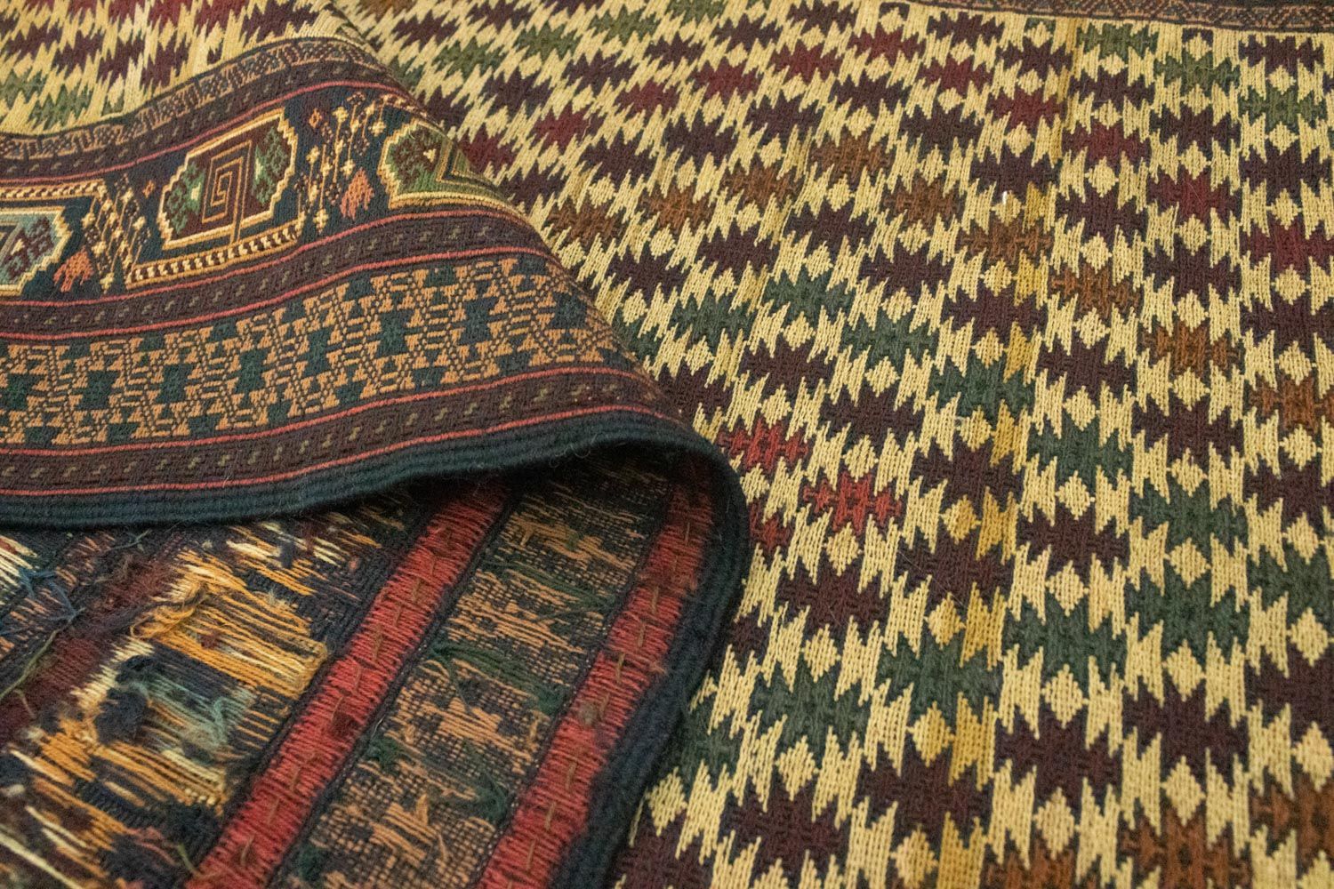 Kelim Afghan Teppich 186x89cm - Image 4
