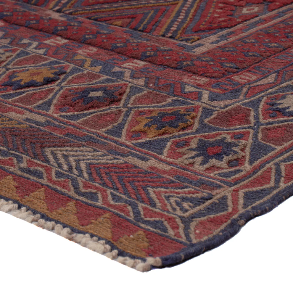Kelim Afghan Teppich 187x145cm - Image 4