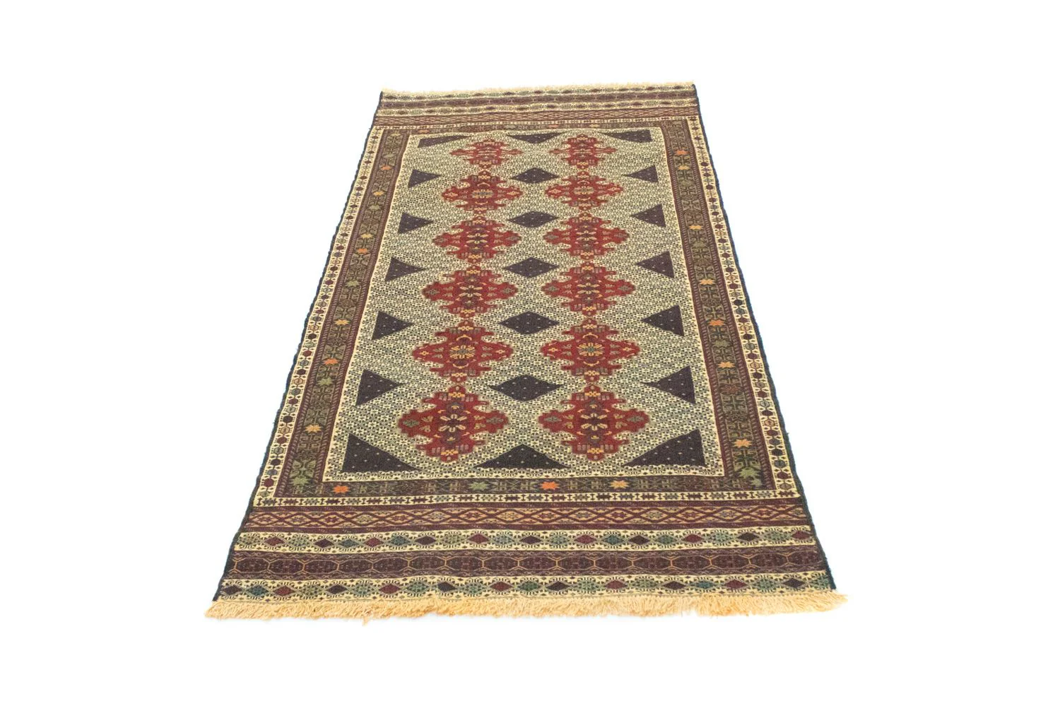 Kelim Afghan Teppich 187x90cm - Image 5