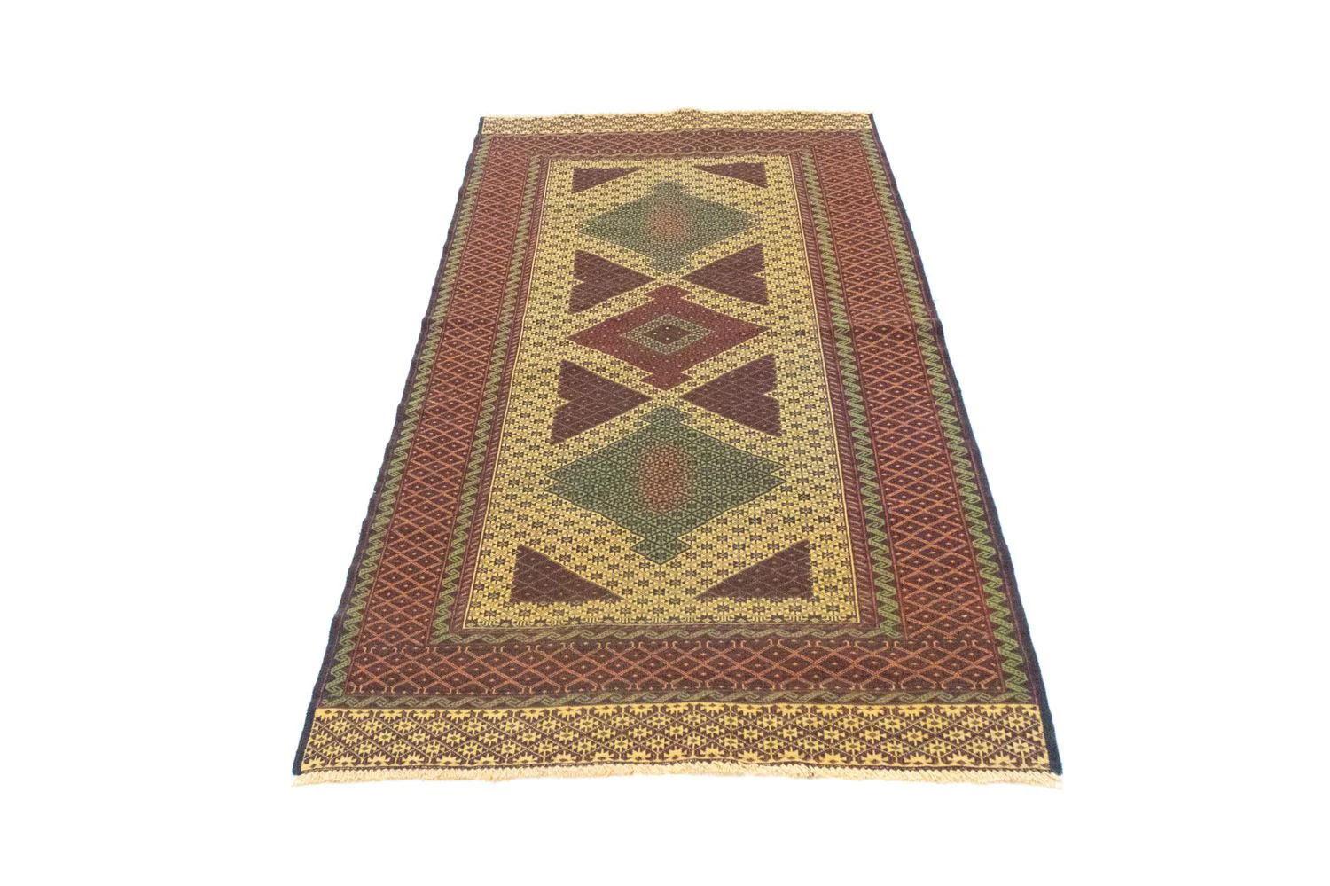 Kelim Afghan Teppich 188x85cm - Image 5