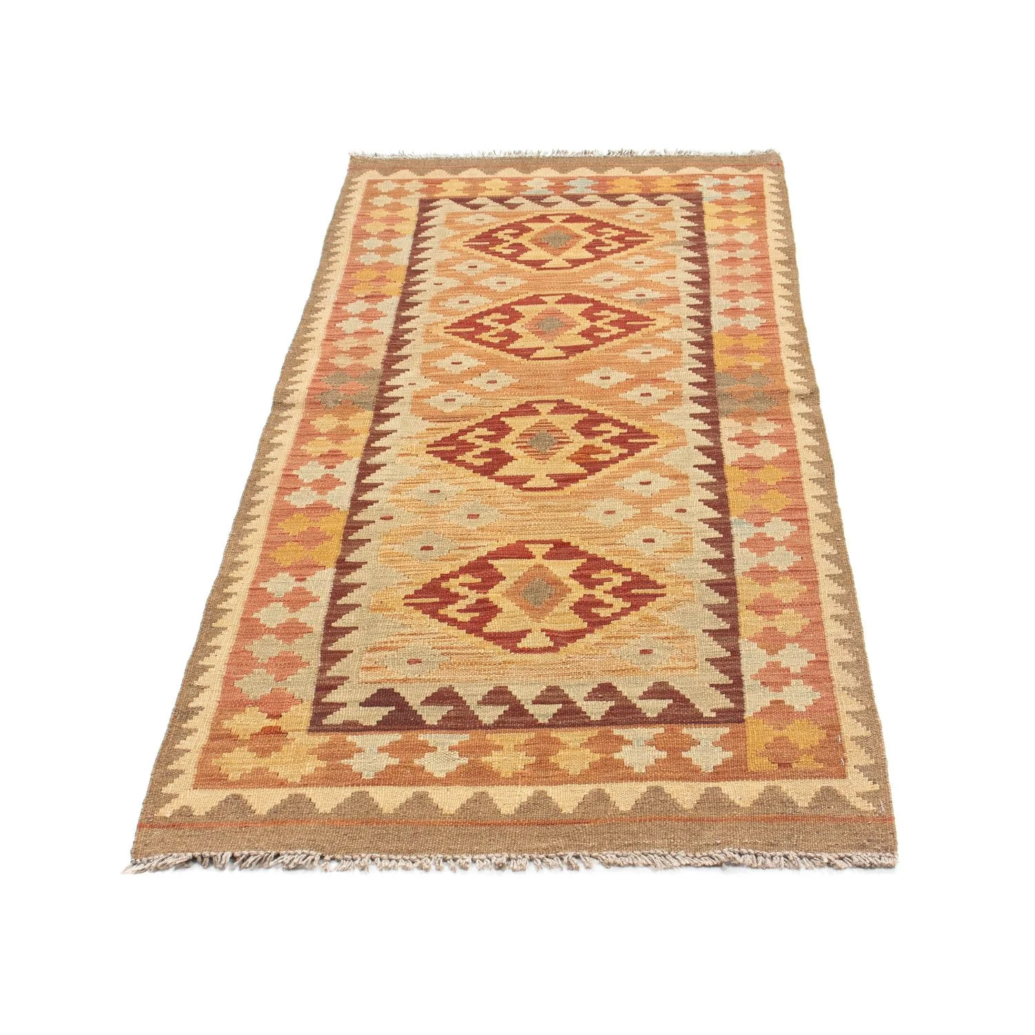 Kelim Teppich - Oriental 189 x 75 cm - hellbraun - Image 5