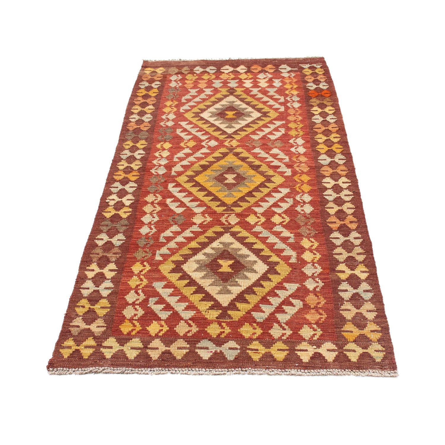 Kelim Teppich - Oriental 189 x 78 cm - dunkelrot - Image 5