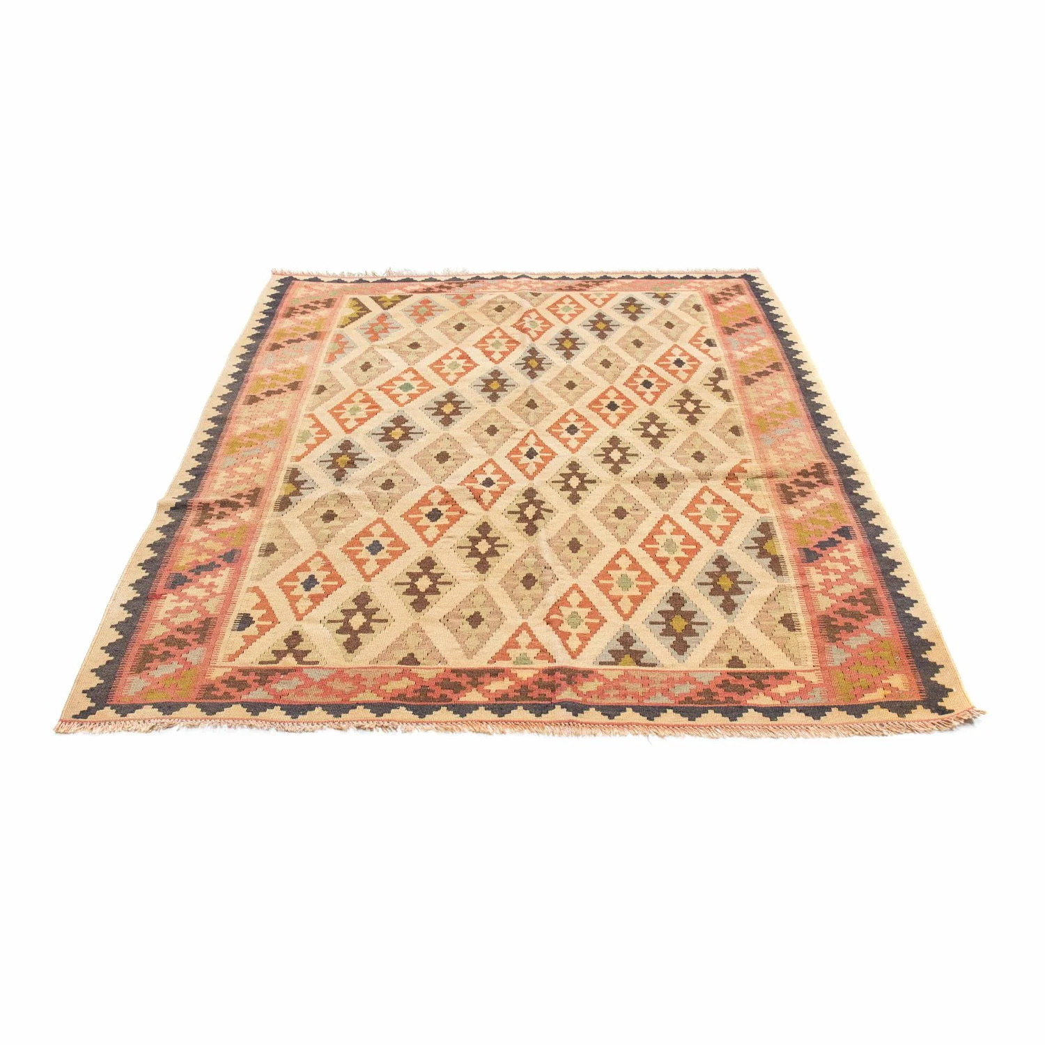 Kelim Teppich - Oriental 190 x 144 cm - beige - Image 5