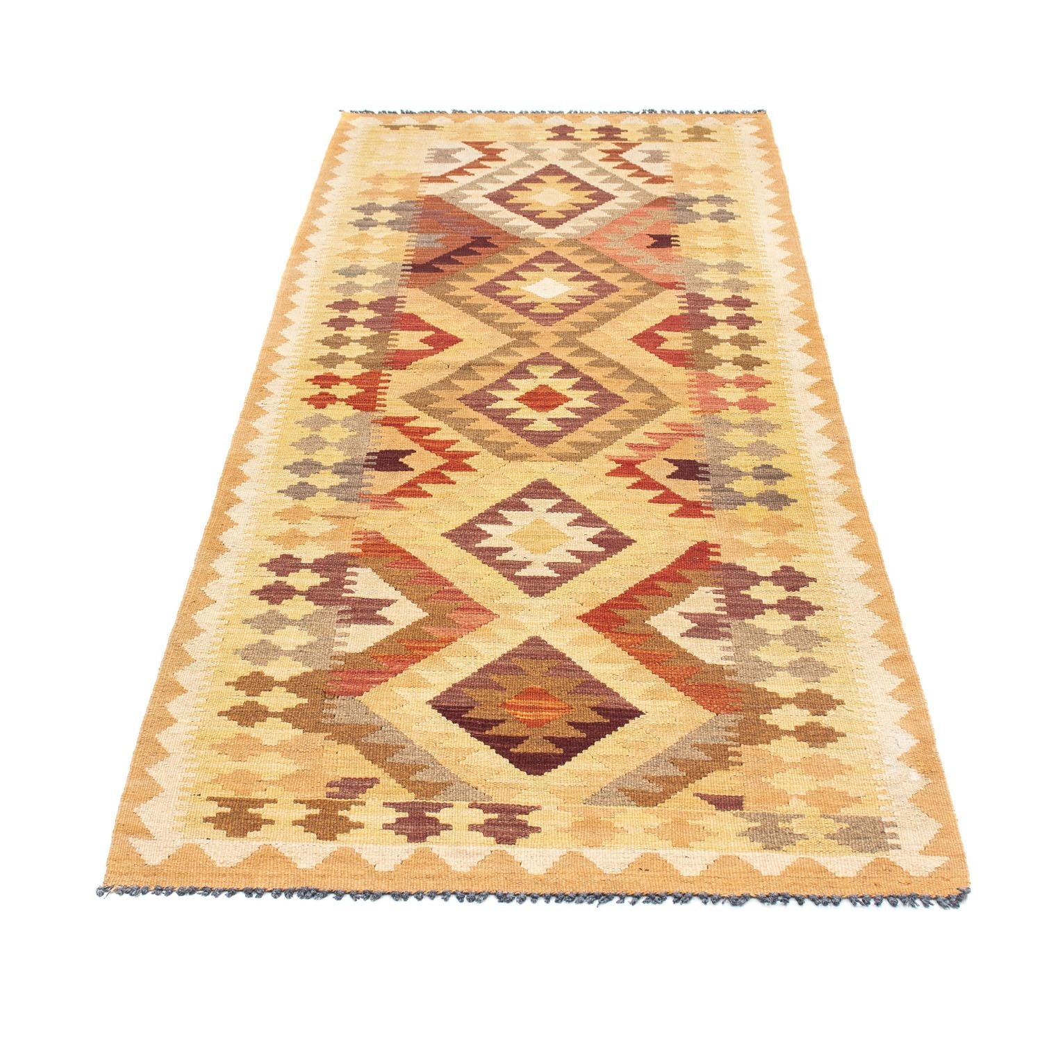Kelim Teppich - Oriental 191 x 77 cm - hellbraun - Image 5
