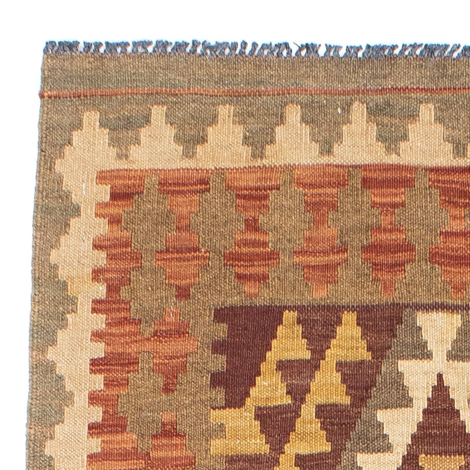 Kelim Teppich - Oriental 191 x 78 cm - hellbraun - Image 3