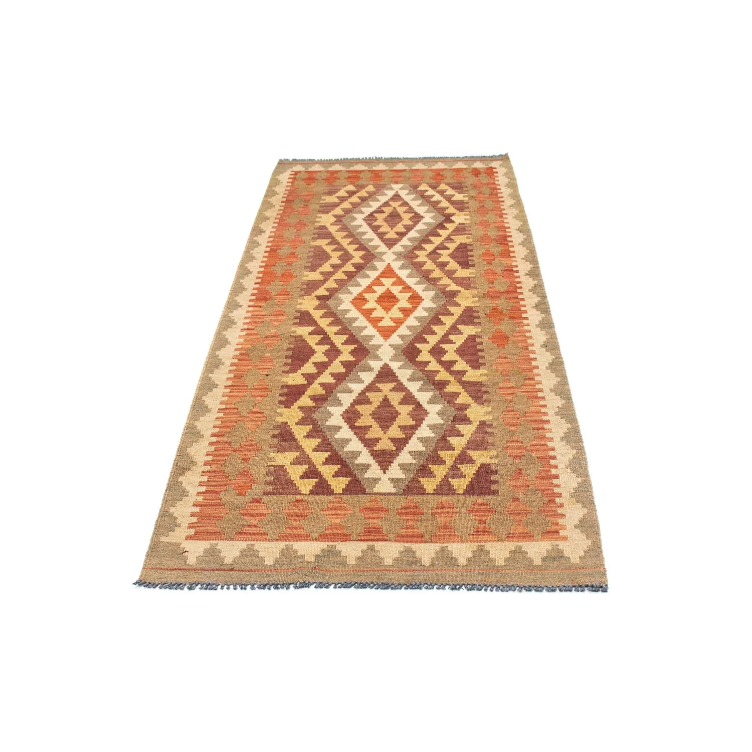 Kelim Teppich - Oriental 191 x 78 cm - hellbraun - Image 5