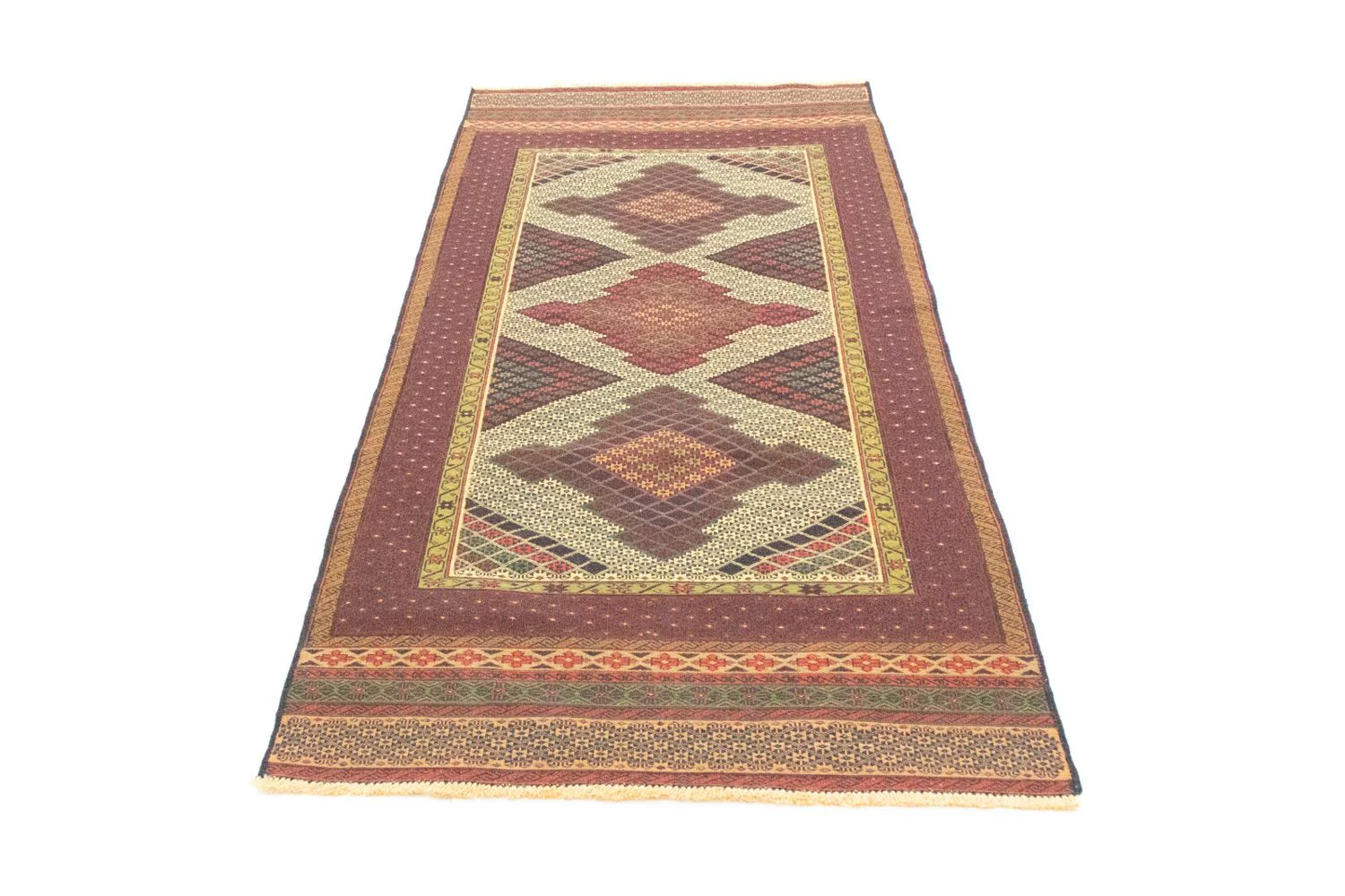 Kelim Afghan Teppich 191x88cm - Image 5