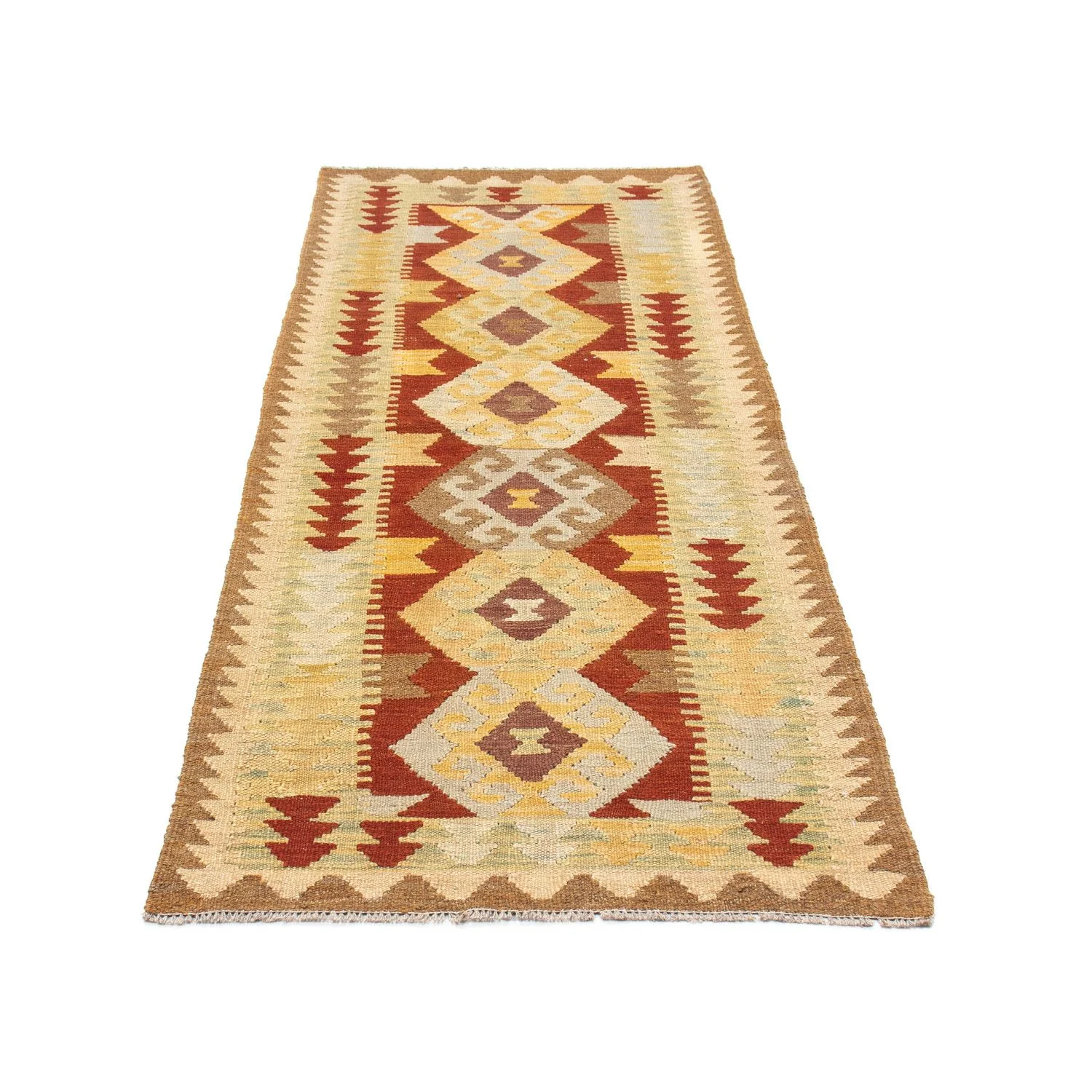 Kelim Teppich - Oriental 192 x 72 cm - hellbraun - Image 5