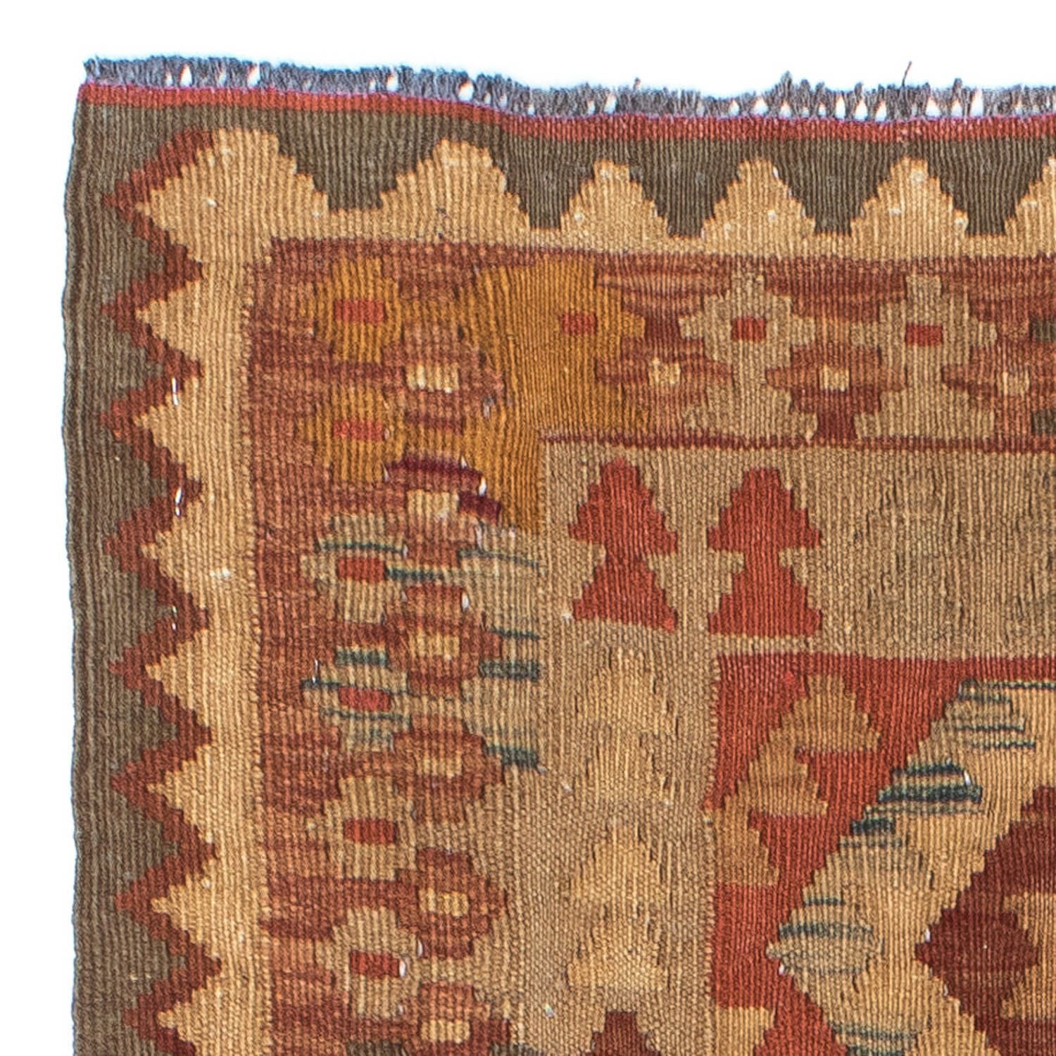 Kelim Teppich - Oriental 192 x 78 cm - hellbraun - Image 3