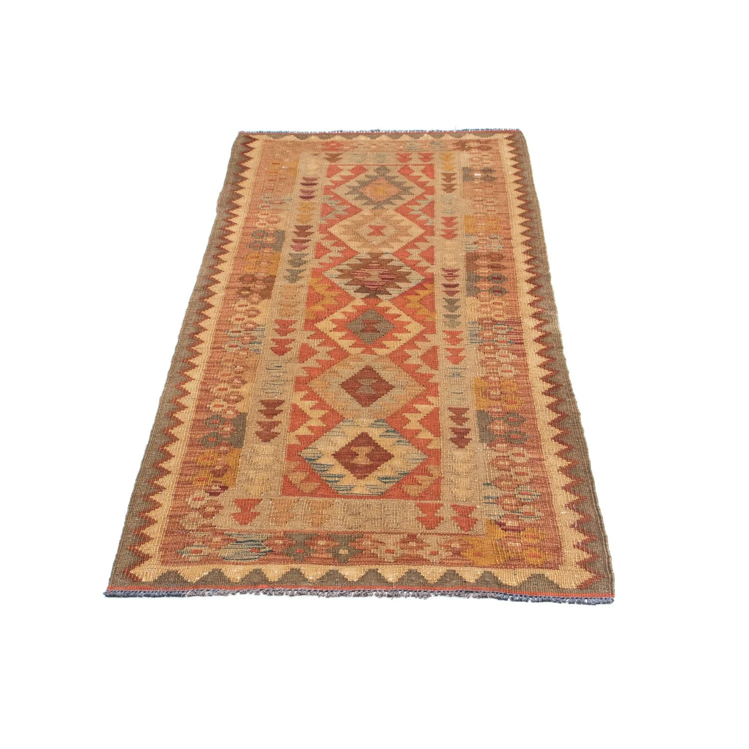 Kelim Teppich - Oriental 192 x 78 cm - hellbraun - Image 5