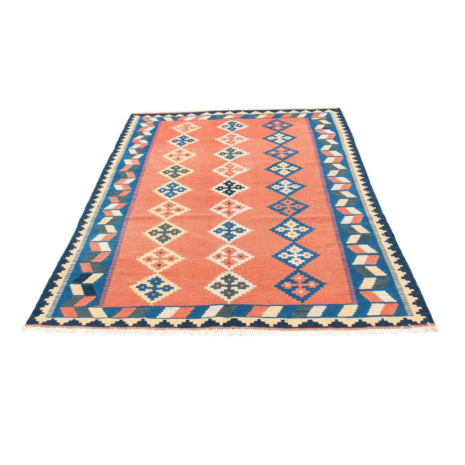 Kelim Teppich - Oriental 193 x 135 cm - orange - Image 5
