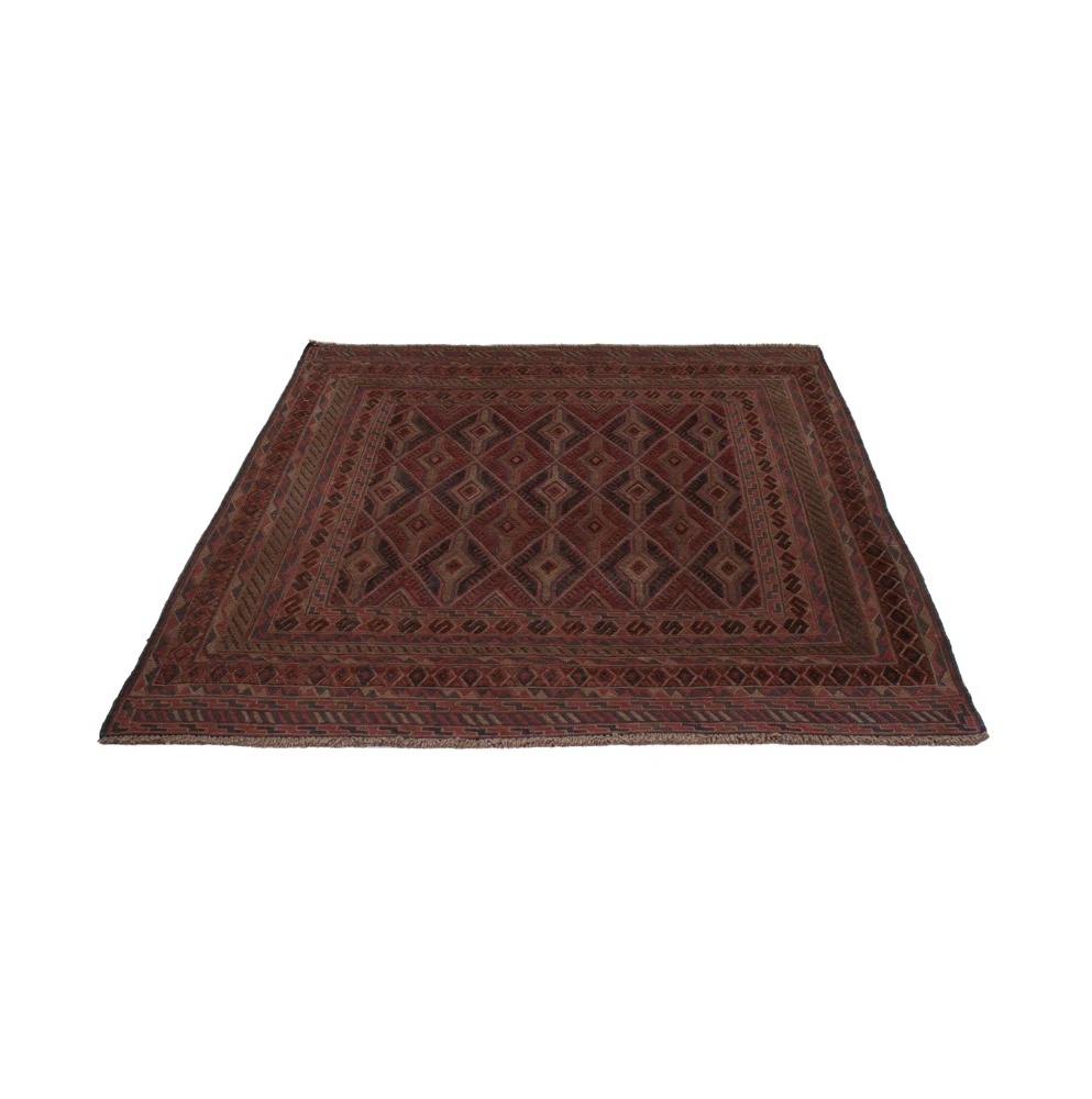 Kelim Afghan Teppich 194x150cm - Image 6