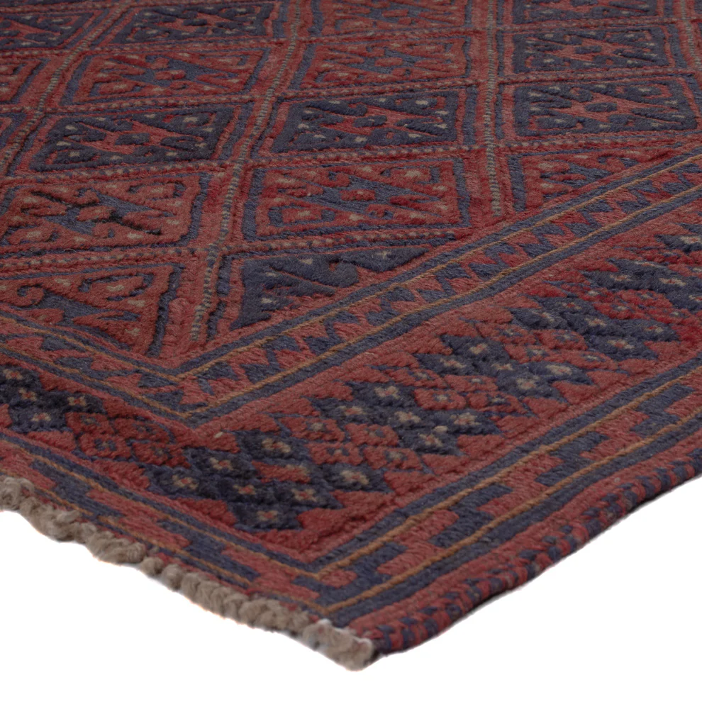Kelim Afghan Teppich 194x159cm - Image 4