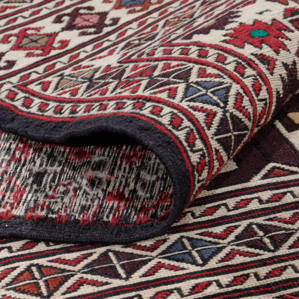 Kelim Afghan Teppich 195x132cm - Image 5