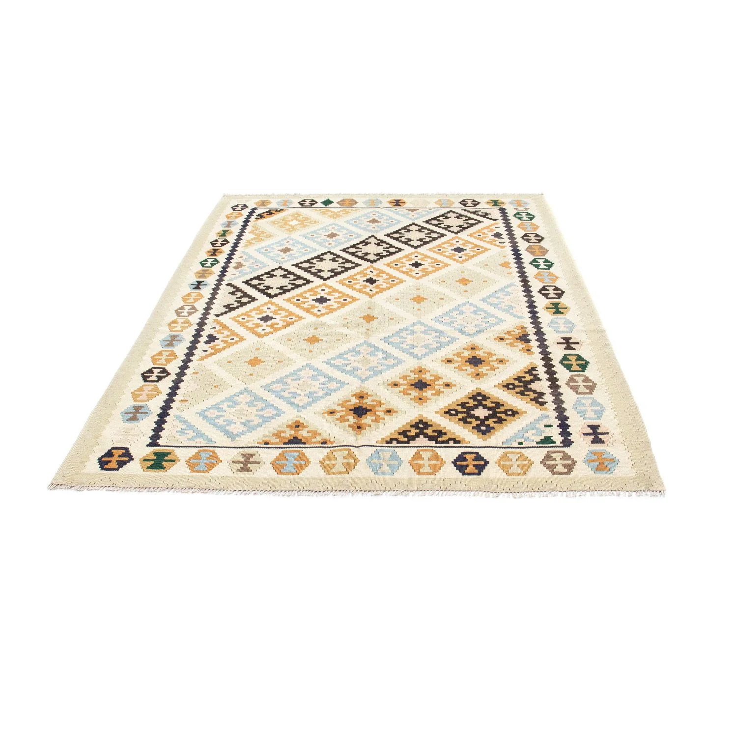 Kelim Teppich - Oriental 195 x 158 cm - beige - Image 5