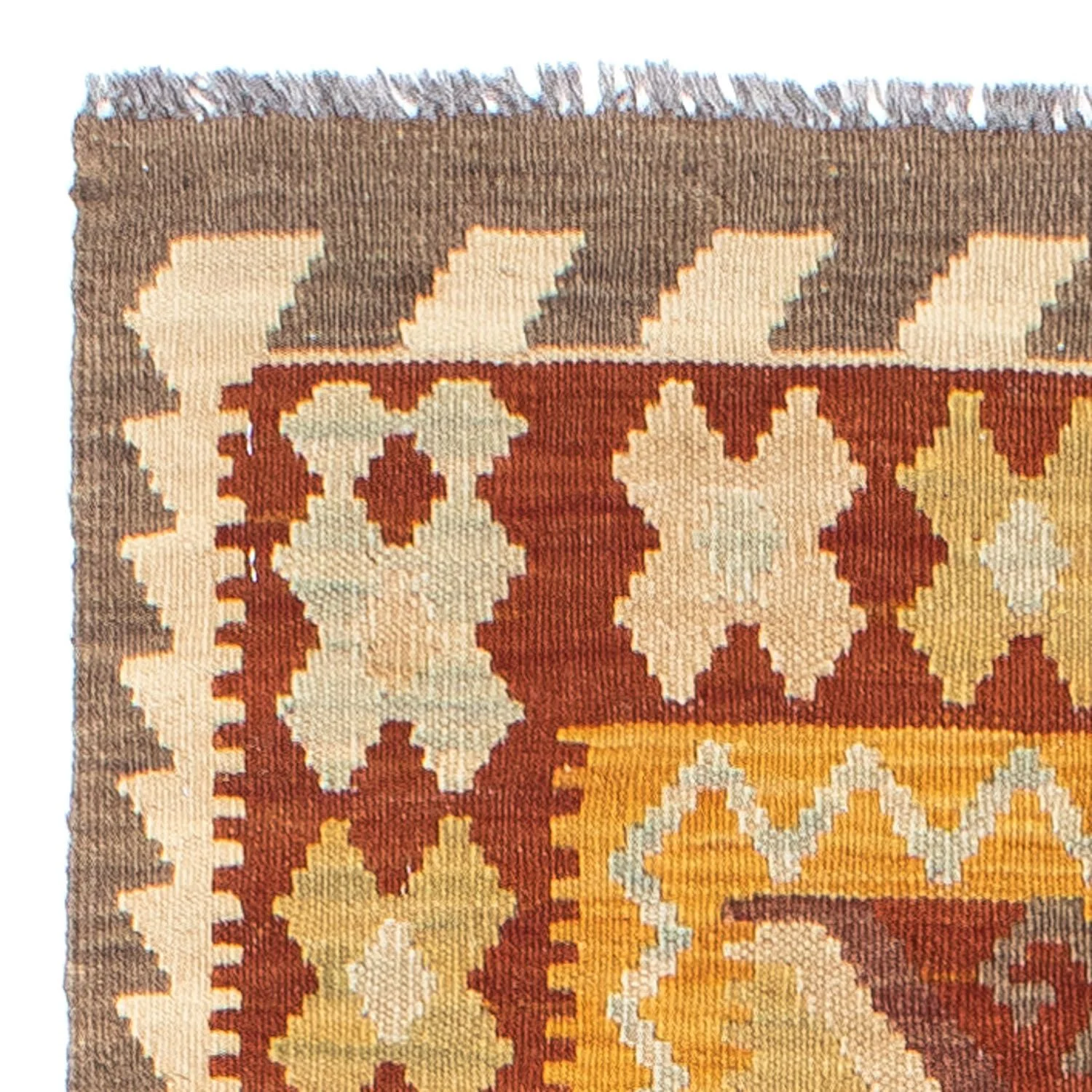 Kelim Teppich - Oriental 195 x 65 cm - rost - Image 3