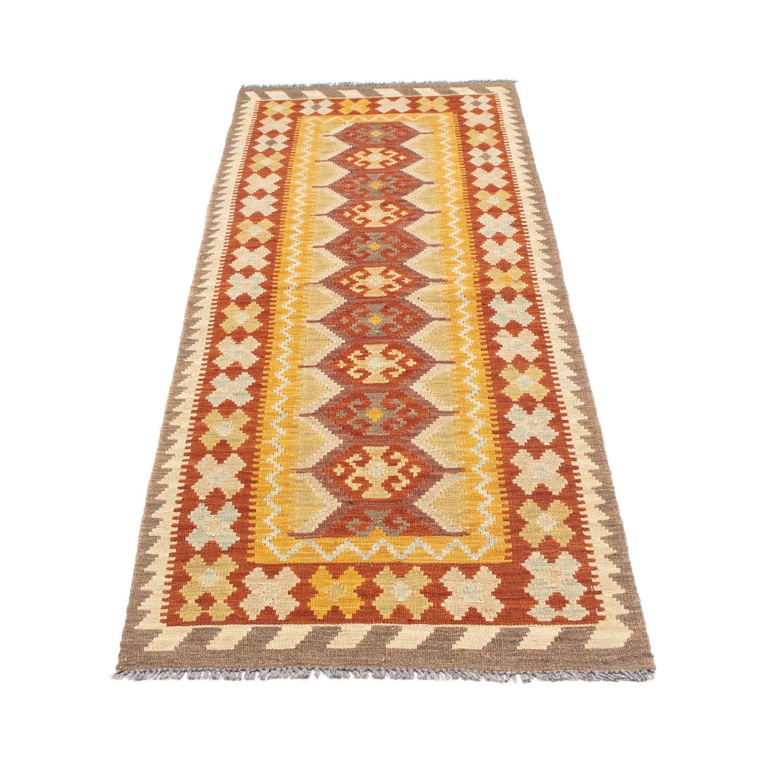 Kelim Teppich - Oriental 195 x 65 cm - rost - Image 5