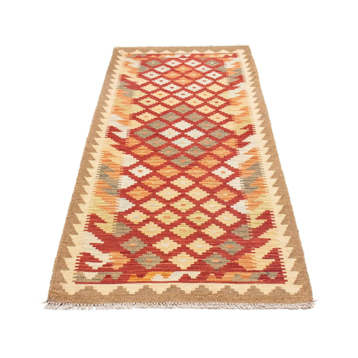 Kelim Teppich - Oriental 195 x 74 cm - rost - Image 5