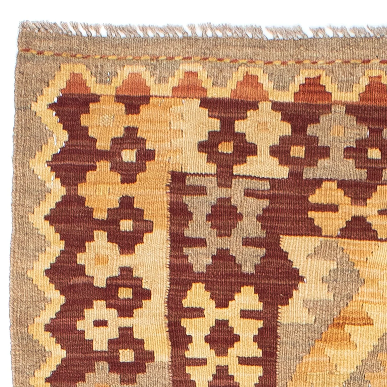 Kelim Teppich - Oriental 195 x 79 cm - braun - Image 3