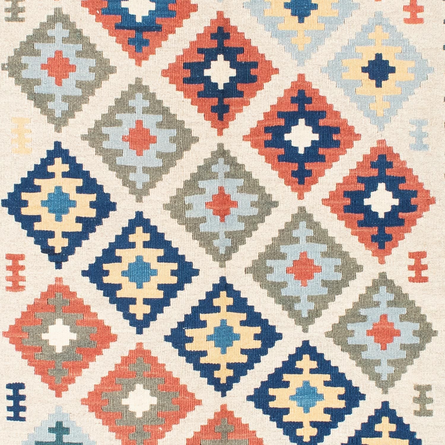 Kelim Teppich - Oriental 196 x 155 cm - beige - Image 2