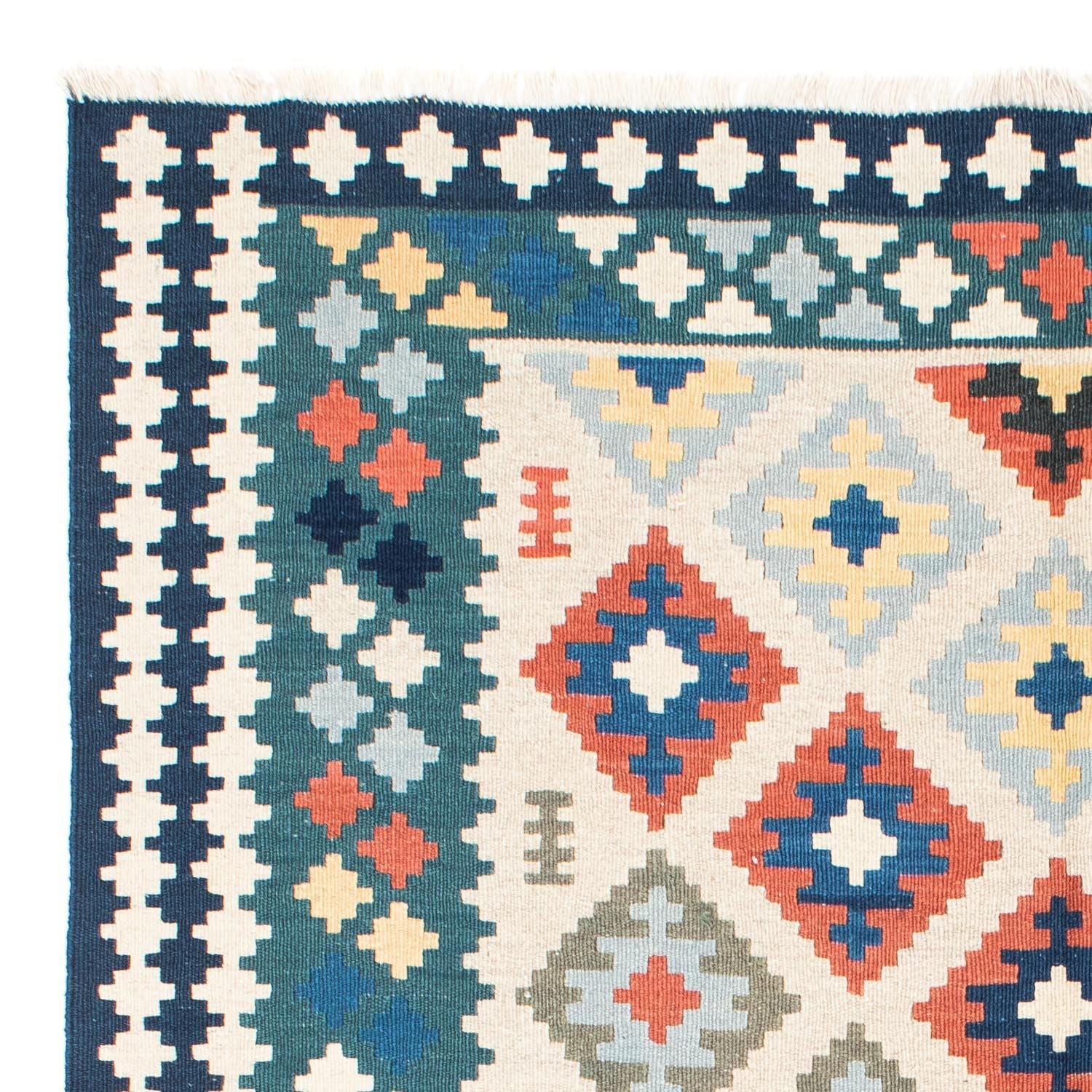 Kelim Teppich - Oriental 196 x 155 cm - beige - Image 3