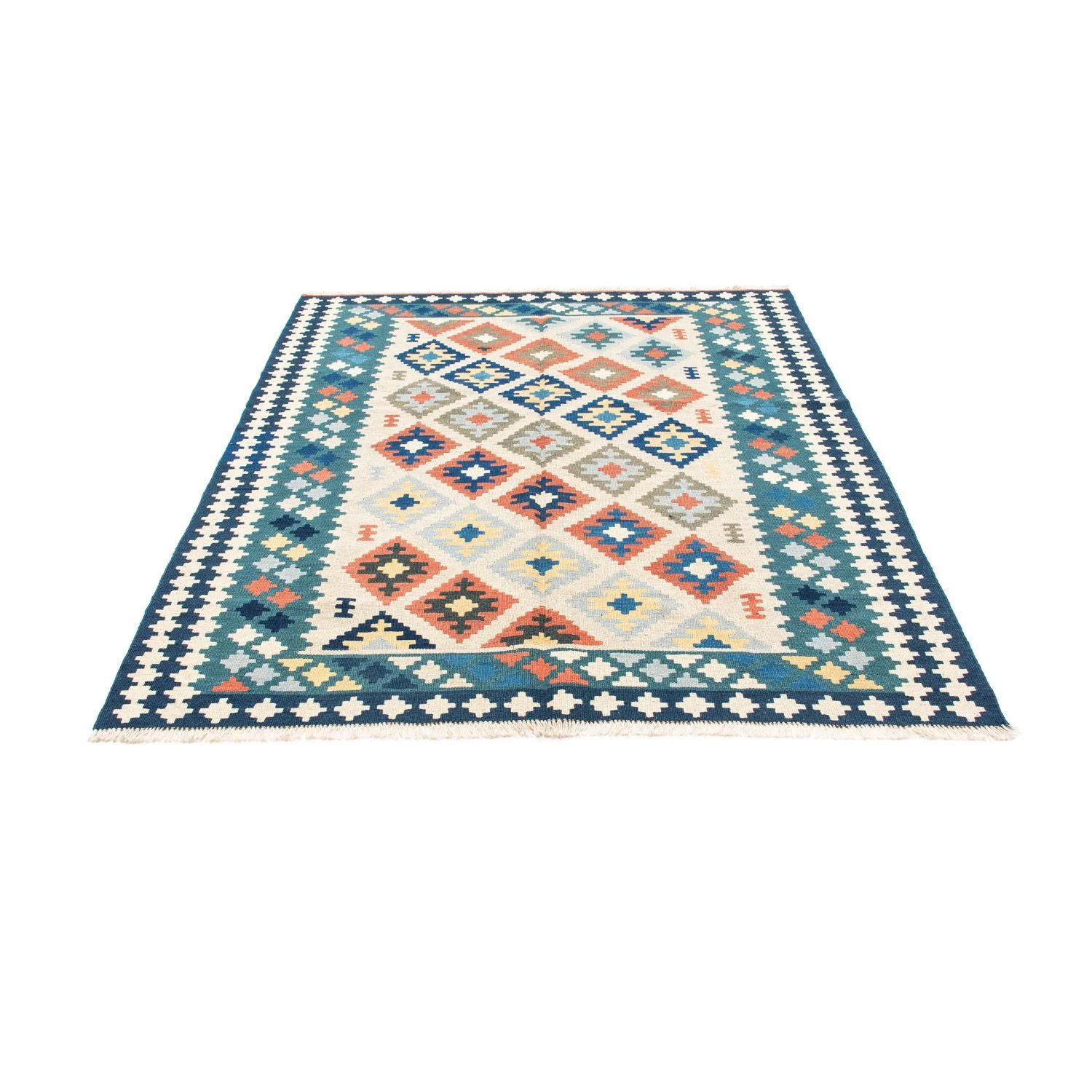 Kelim Teppich - Oriental 196 x 155 cm - beige - Image 5