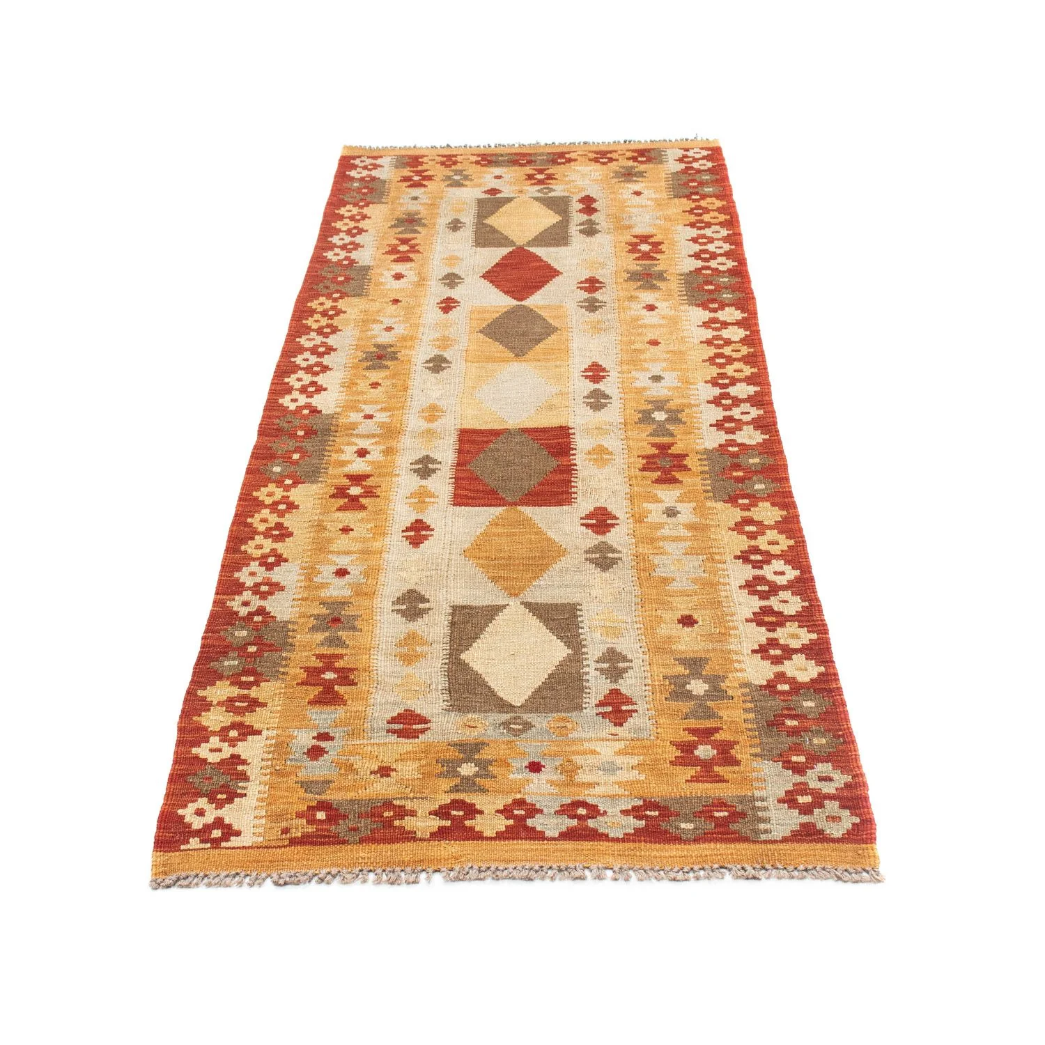 Kelim Teppich - Oriental 196 x 72 cm - beige - Image 5