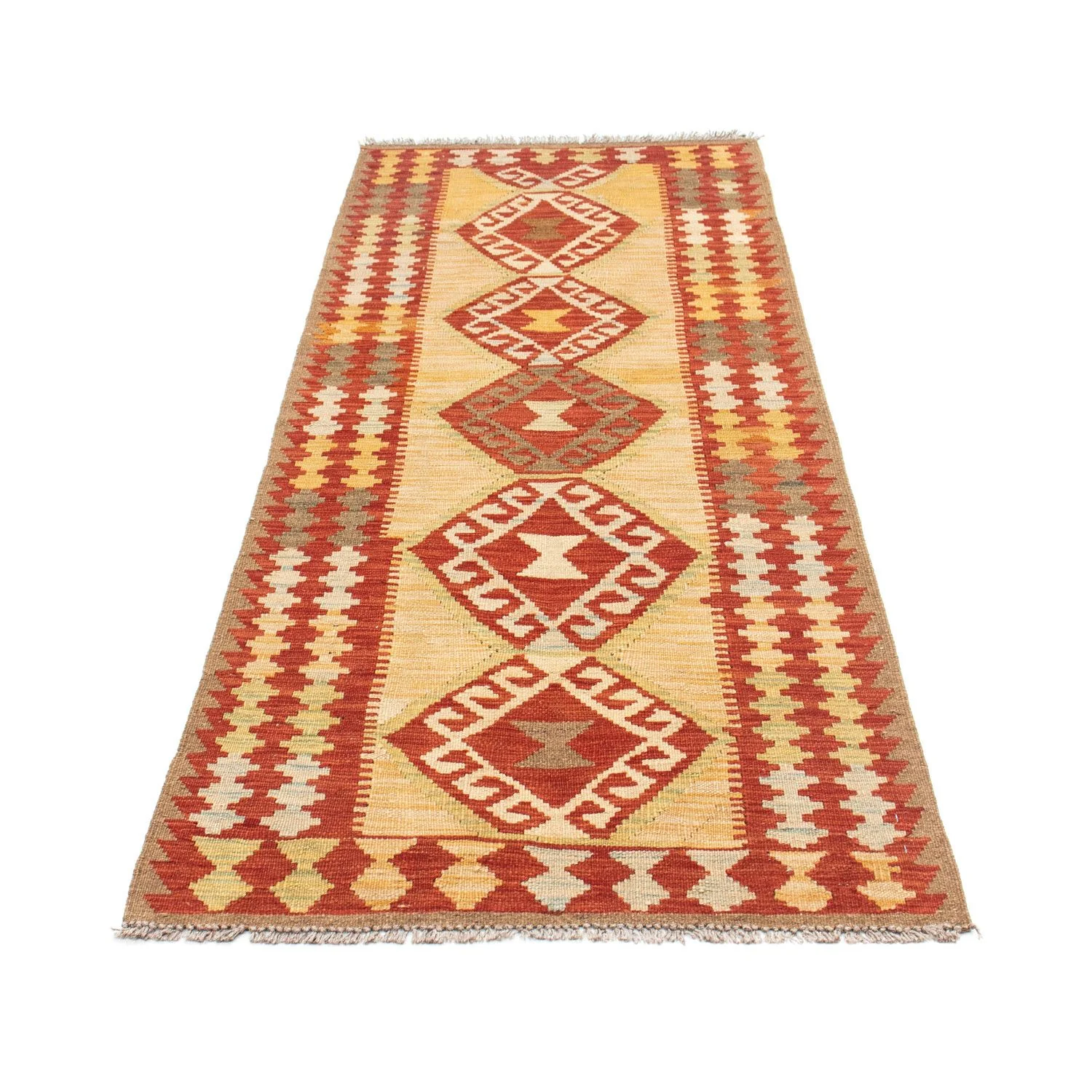Kelim Teppich - Oriental 196 x 78 cm - beige - Image 5