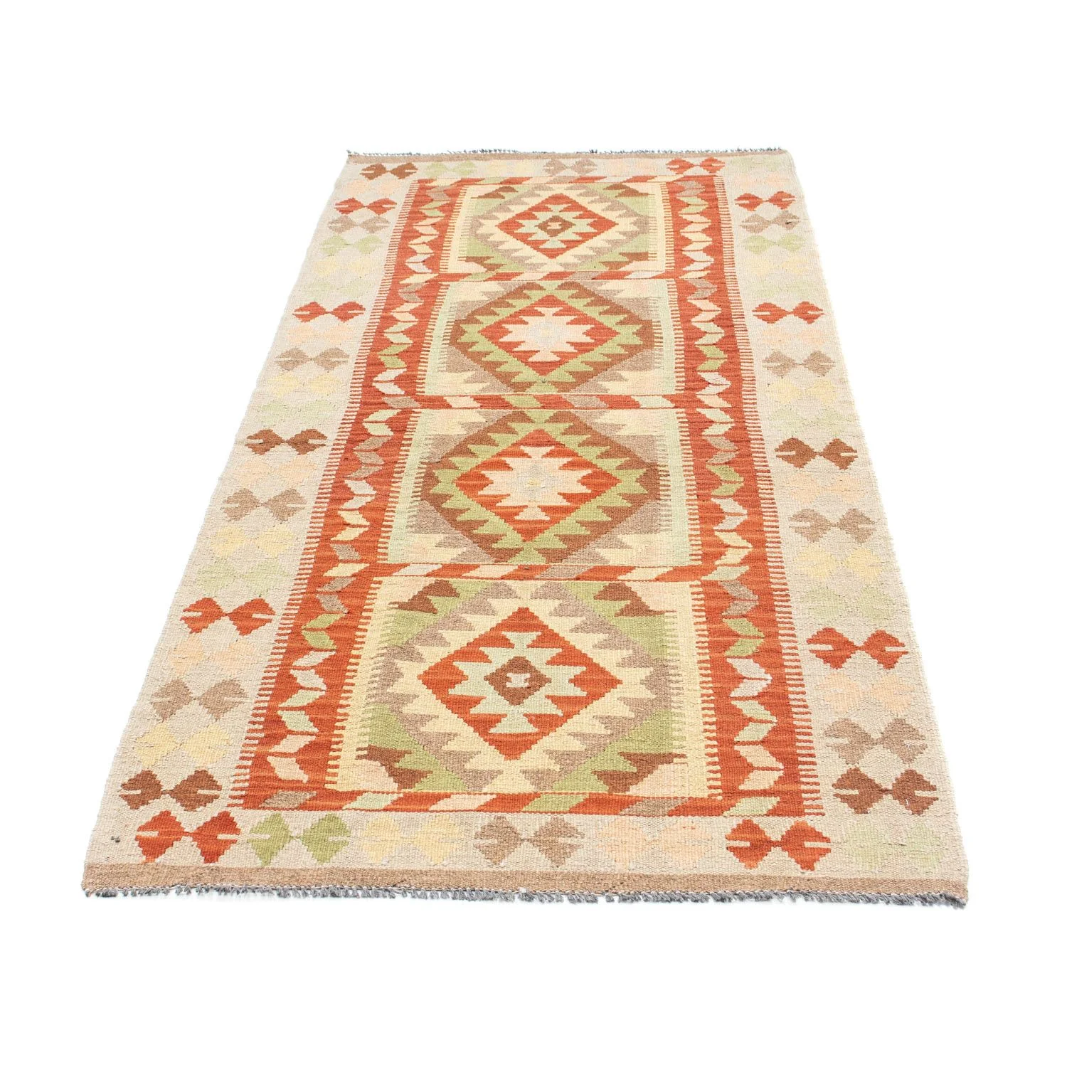 Kelim Teppich - Oriental 196 x 86 cm - beige - Image 5