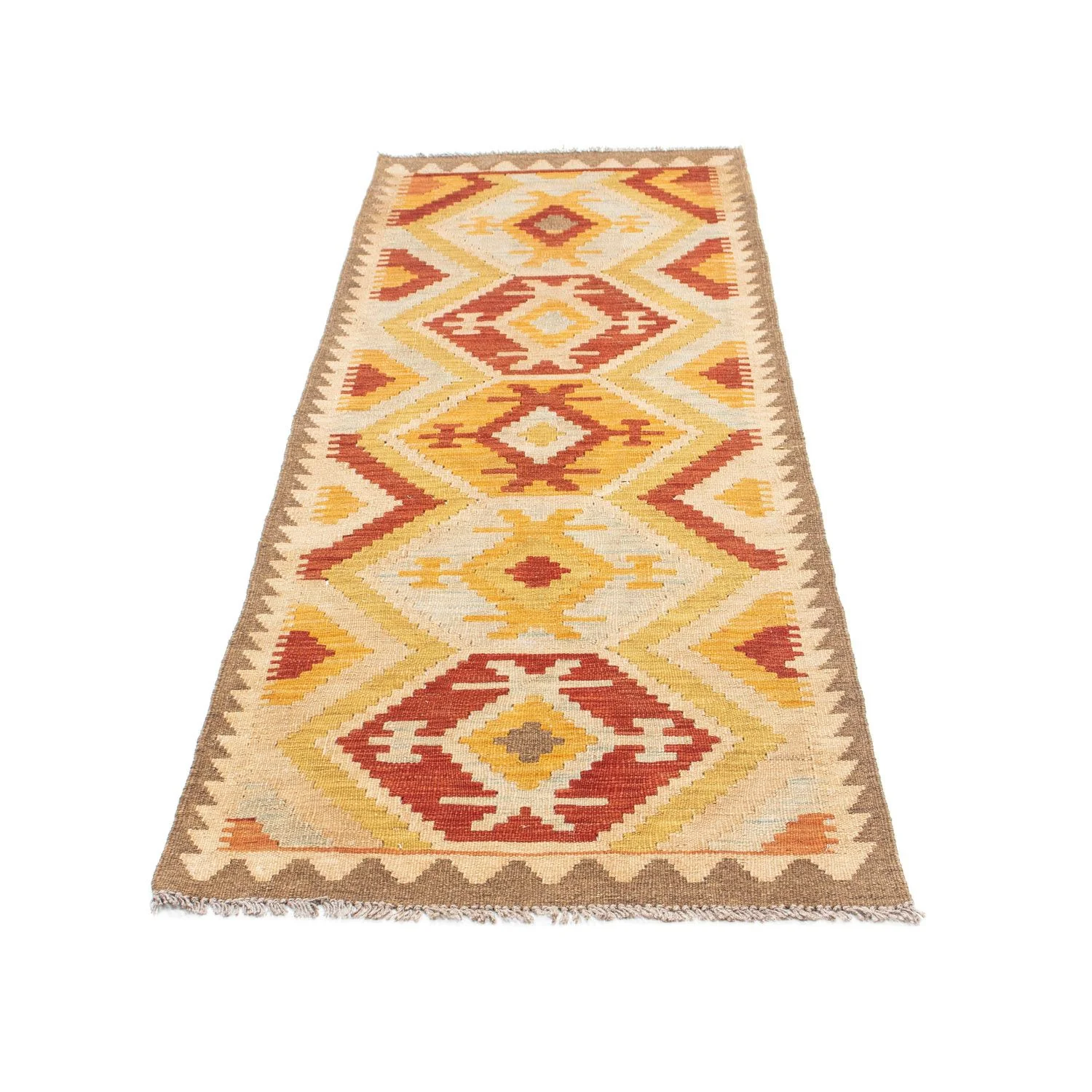 Kelim Teppich - Oriental 197 x 70 cm - beige - Image 5