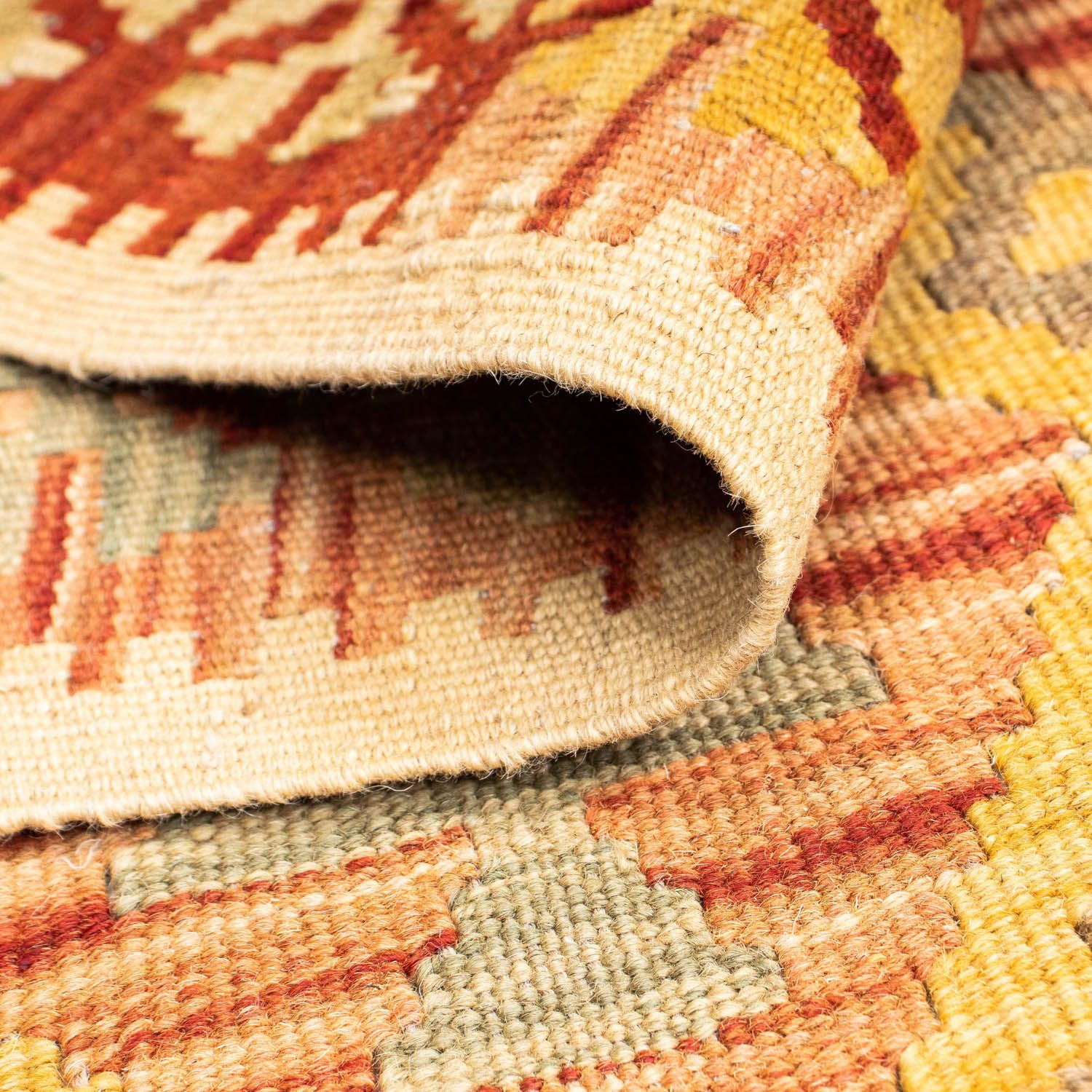 Kelim Teppich - Oriental 197 x 72 cm - beige - Image 4