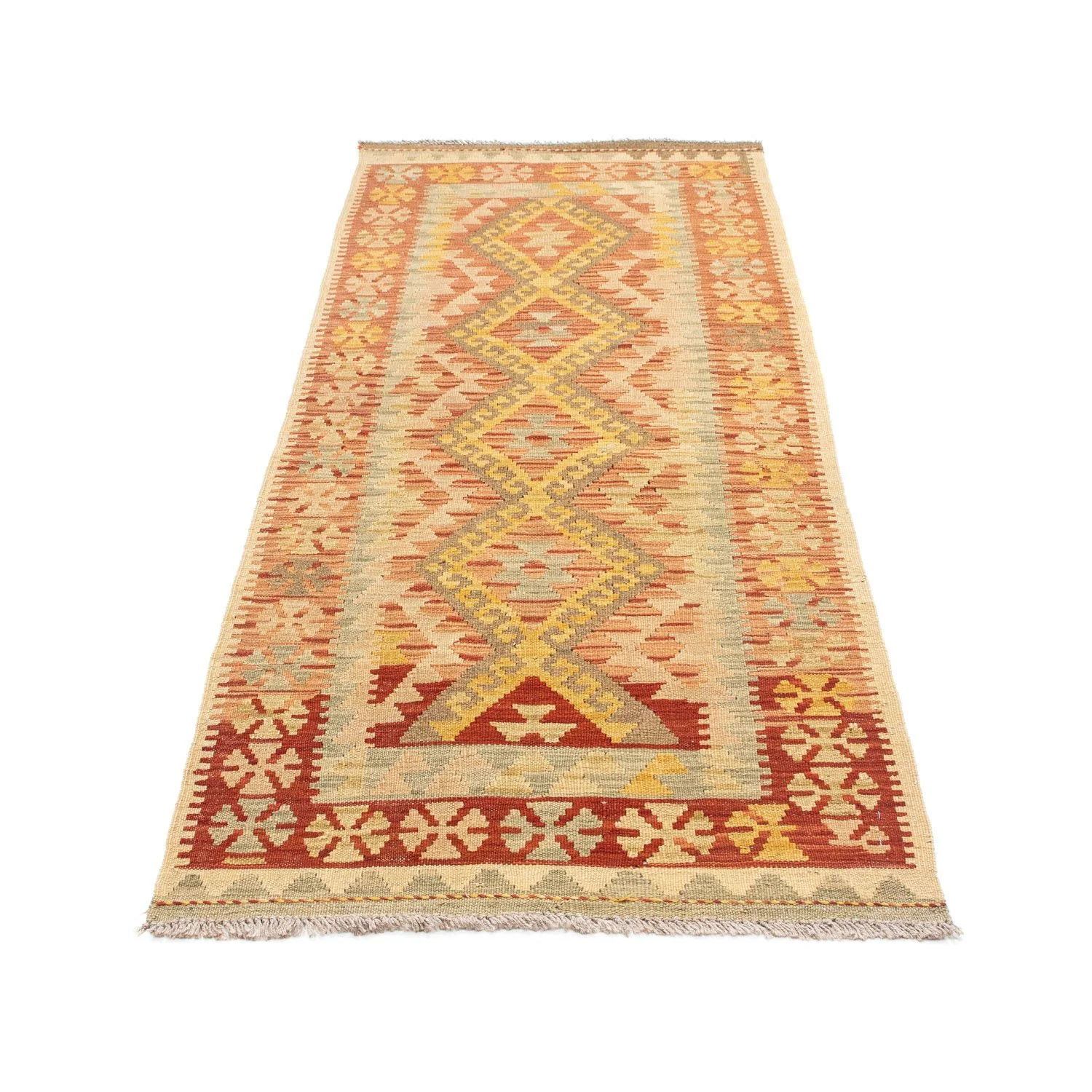 Kelim Teppich - Oriental 197 x 72 cm - beige - Image 5
