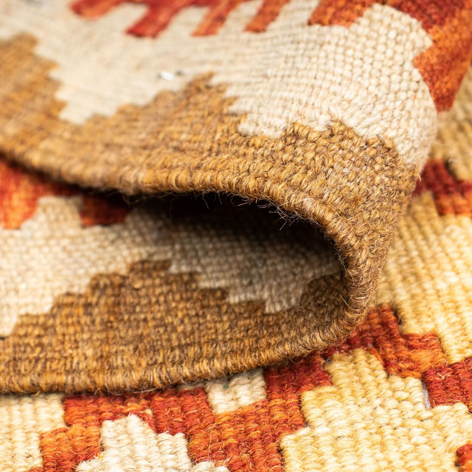 Kelim Teppich - Oriental 197 x 79 cm - beige - Image 4