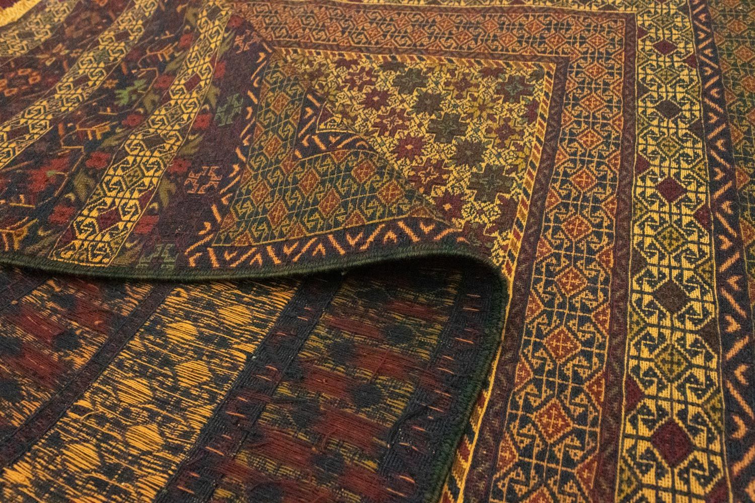 Kelim Afghan Teppich 198x137cm - Image 4