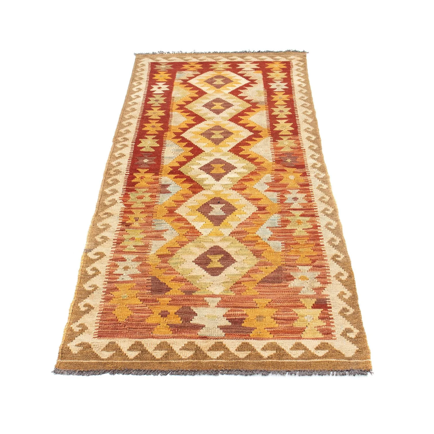 Kelim Teppich - Oriental 198 x 73 cm - beige - Image 5