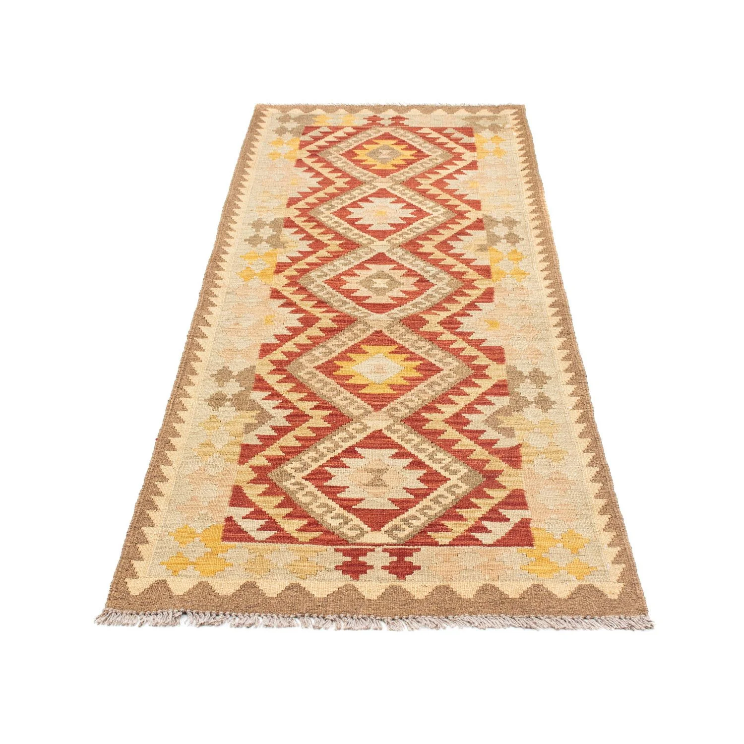 Kelim Teppich - Oriental 198 x 73 cm - beige - Image 5