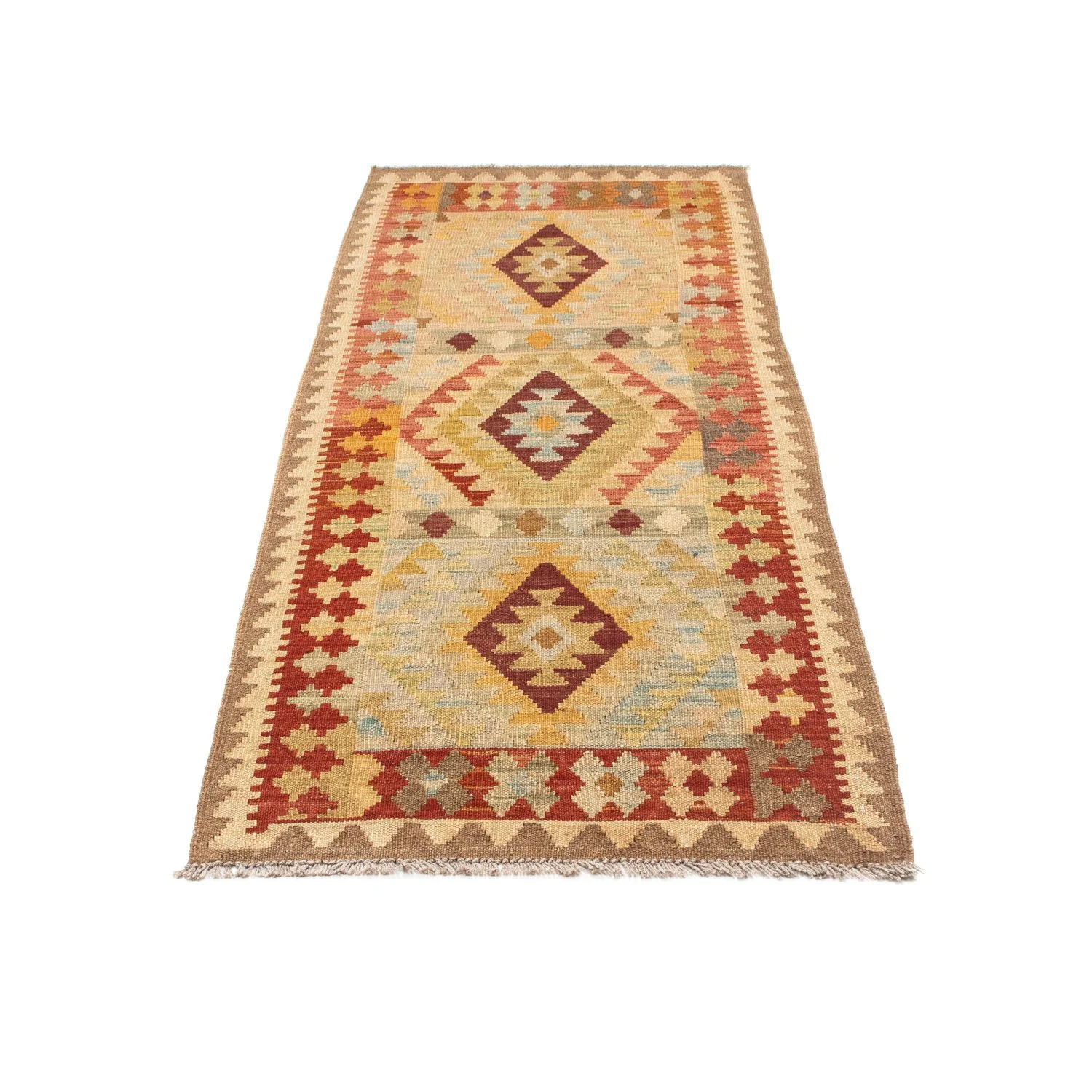 Kelim Teppich - Oriental 198 x 75 cm - beige - Image 5