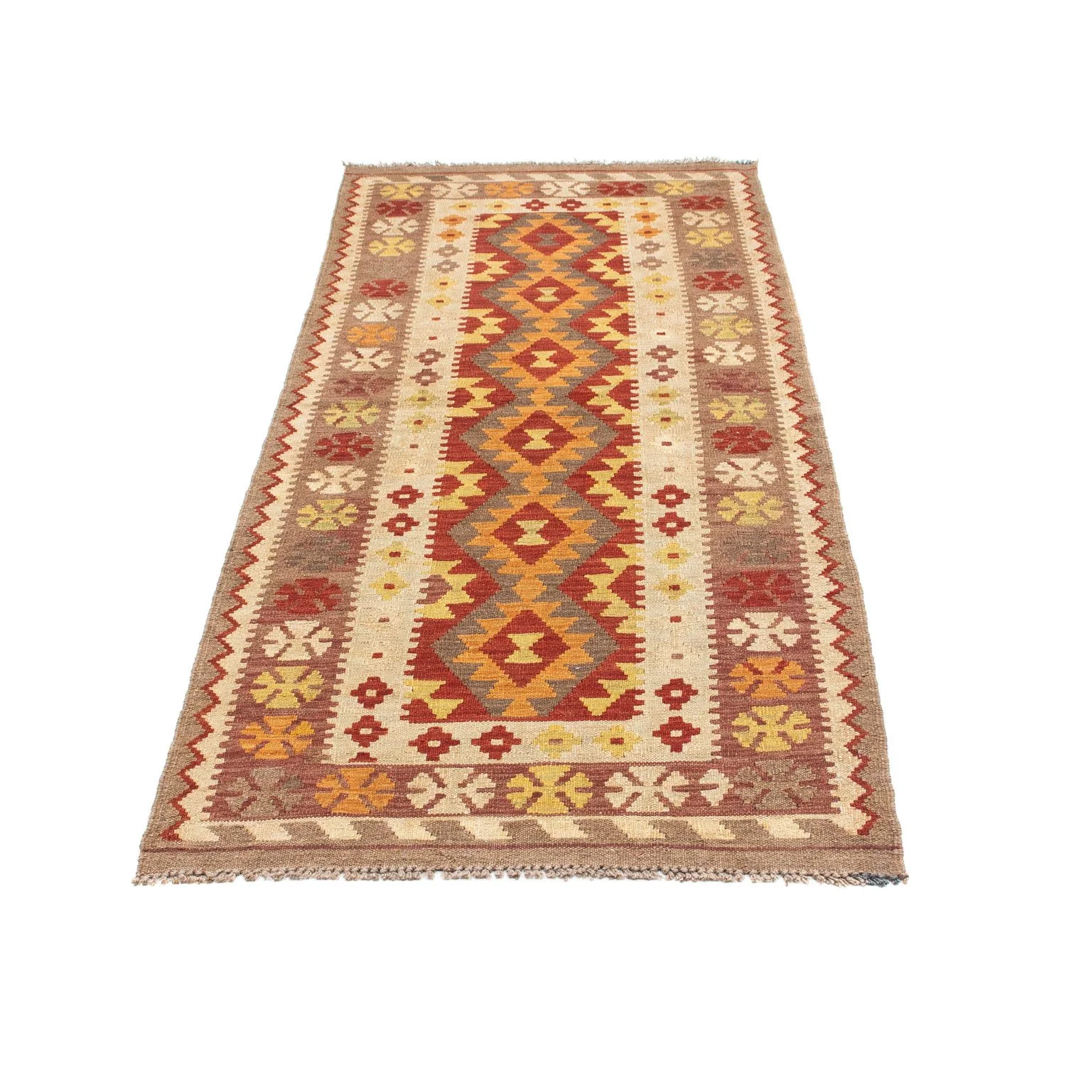 Kelim Teppich - Oriental 198 x 78 cm - beige - Image 5