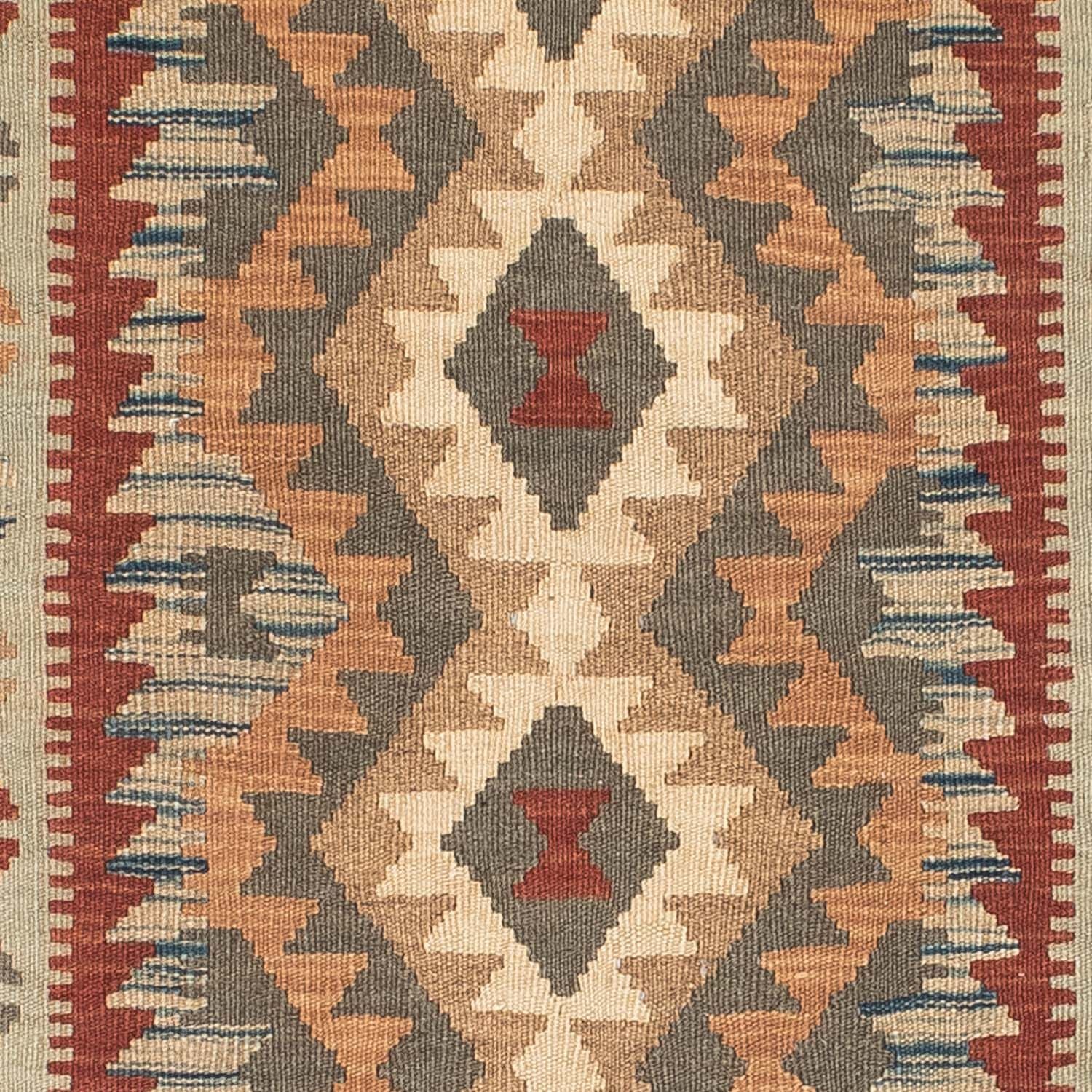 Kelim Teppich - Oriental 198 x 80 cm - hellbraun - Image 2
