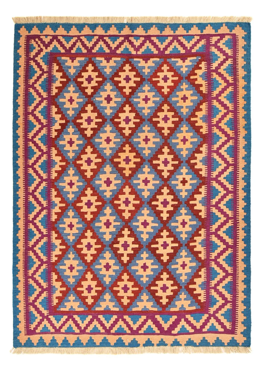 Kelim Teppich - Oriental - 199 x 151 cm - mehrfarbig